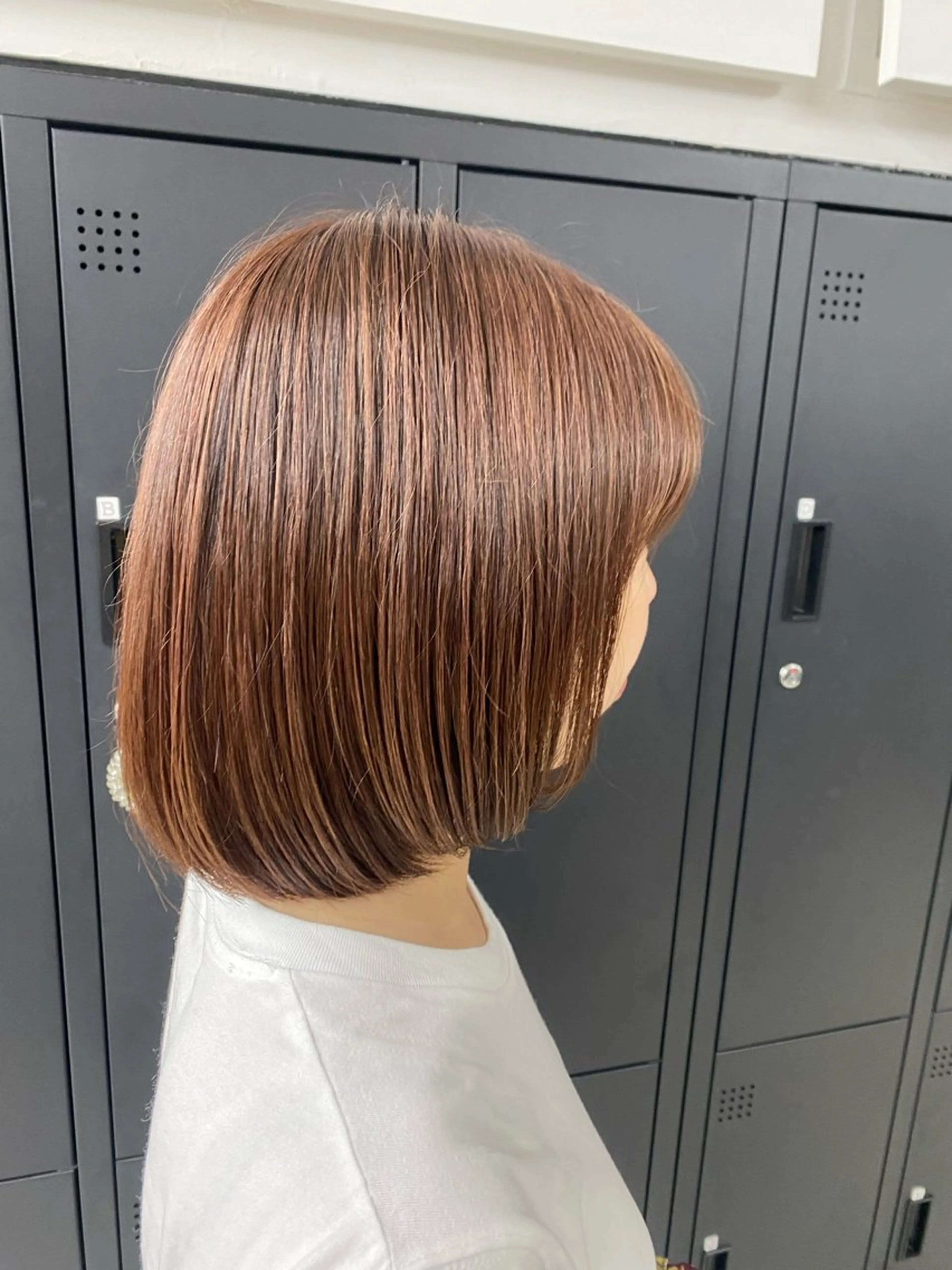 ミディアム ヘアカラー トリートメント 月野涼風 /レイヤーカットのヘアスタイル