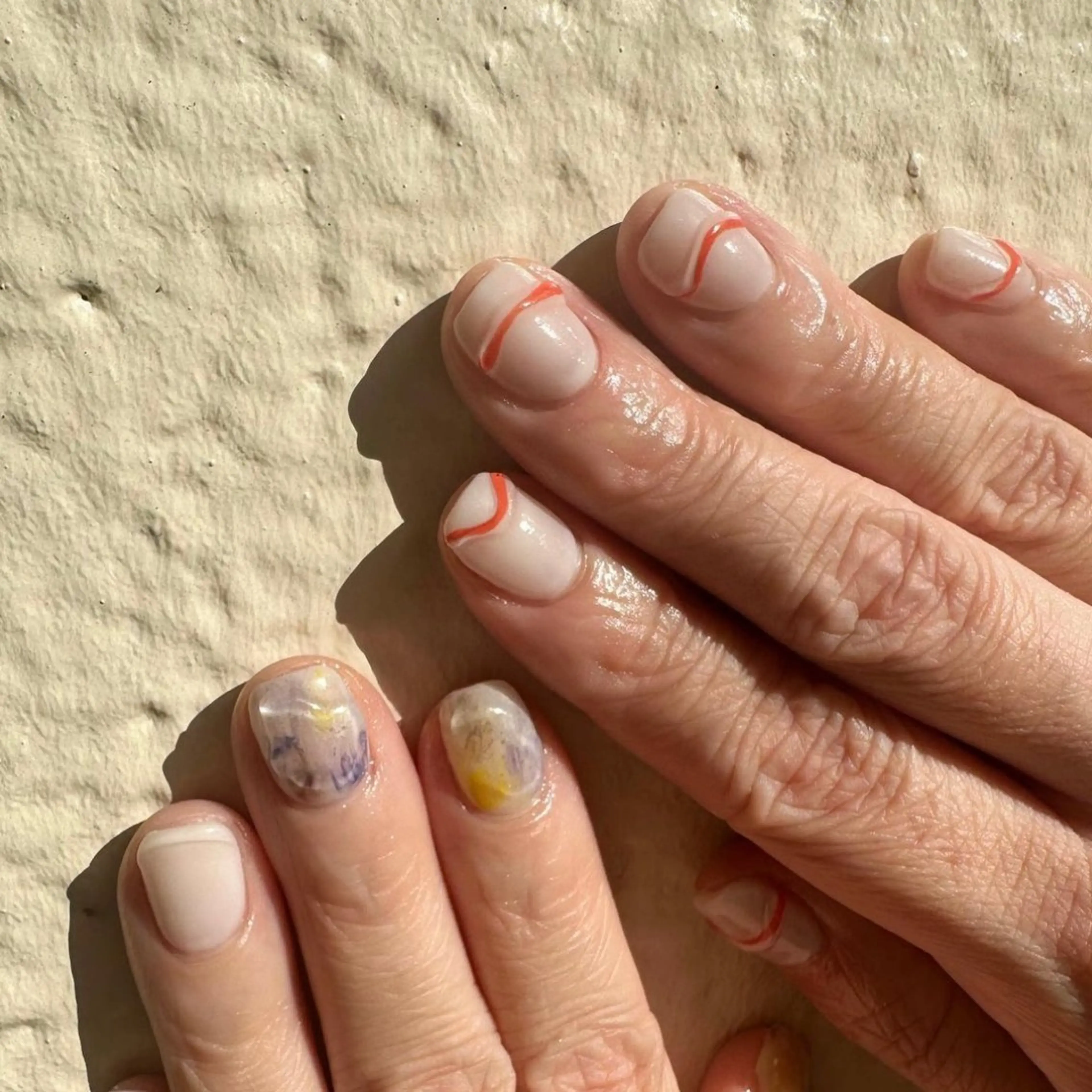 ネイル クリアネイル 氷ネイル・うるうるネイル 韓国ネイル マットネイル ニュアンスネイル 🪞KAPE NAIL 🪞のネイルデザイン