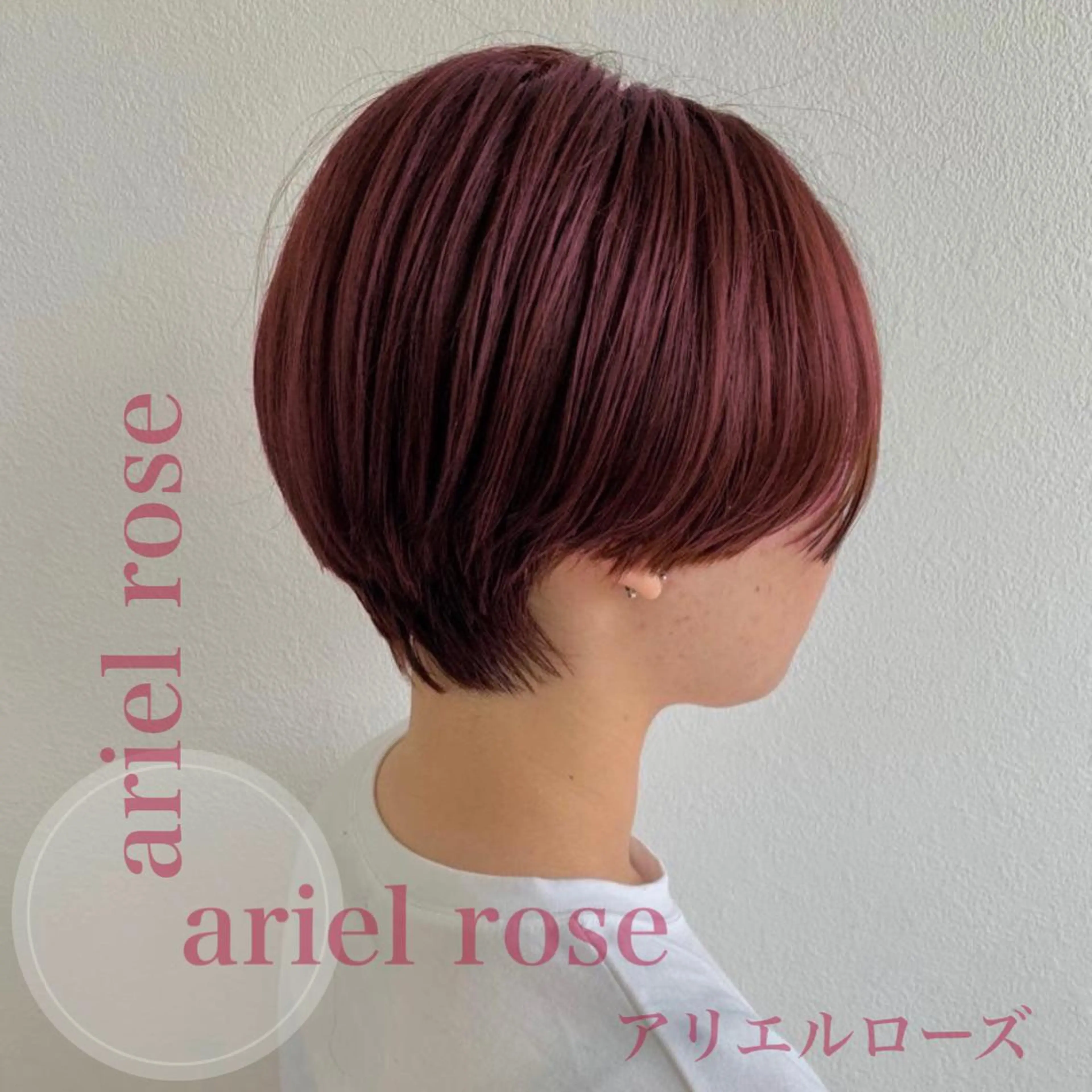 ショート カラー ミルクティーレイヤー 大澤竜馬のヘアスタイル