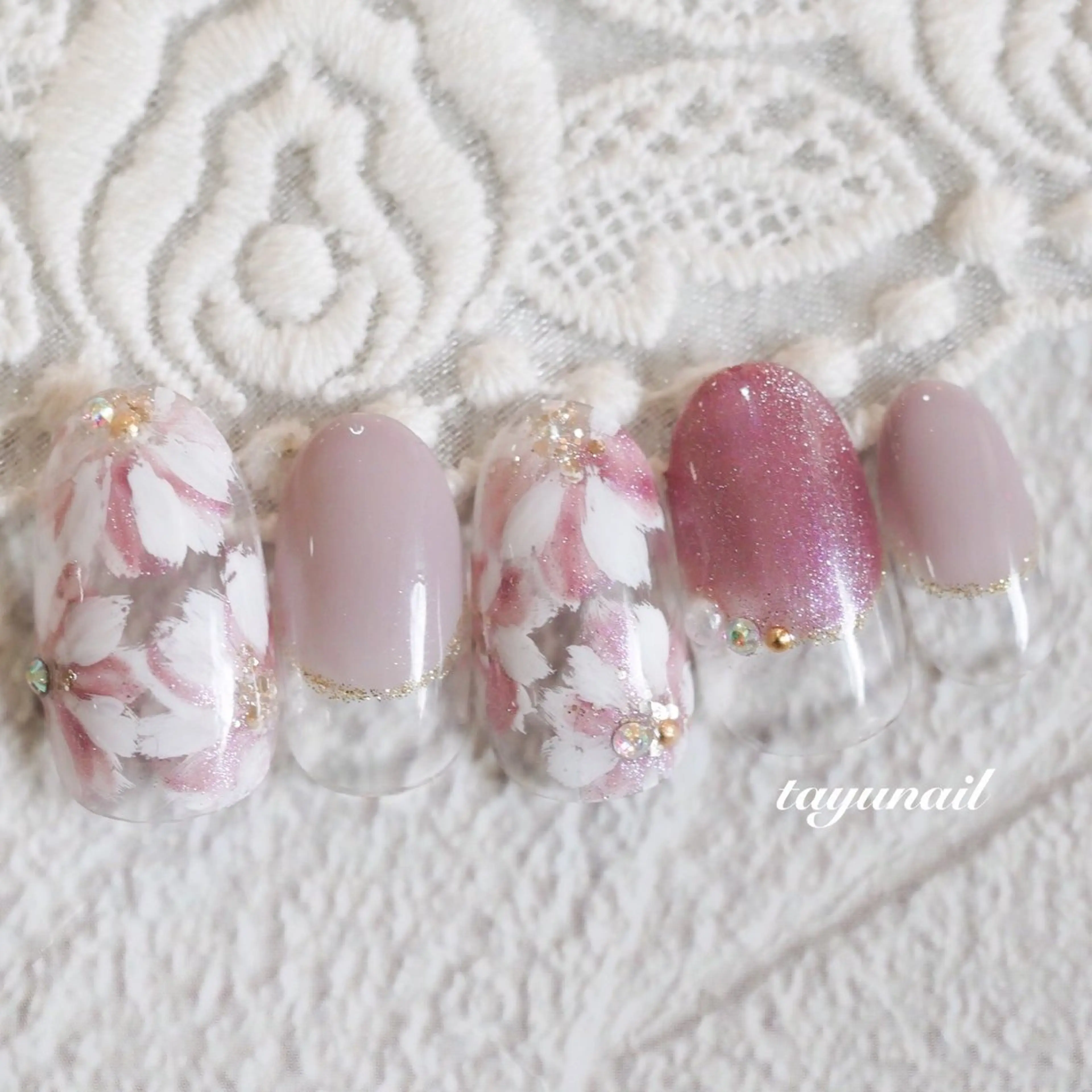 ネイル アートネイル ジェルネイル パラジェル ネイルサロン・ネイルスクール　たゆnail所属・ネイルサロン 【たゆnail】のネイルデザイン