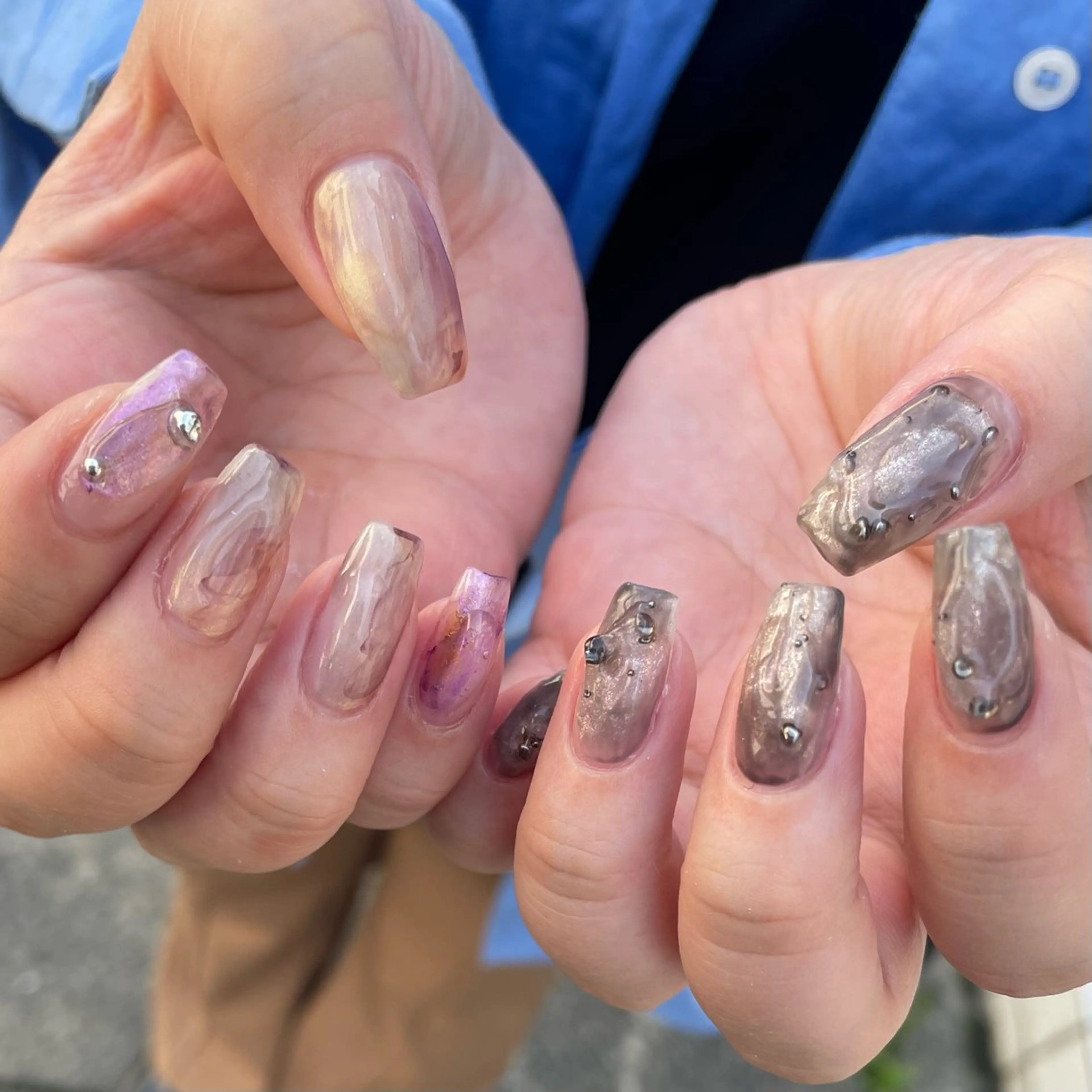 ネイル ニュアンスネイル ハンドネイル rig nail草加店所属・松本 紋世のネイルデザイン