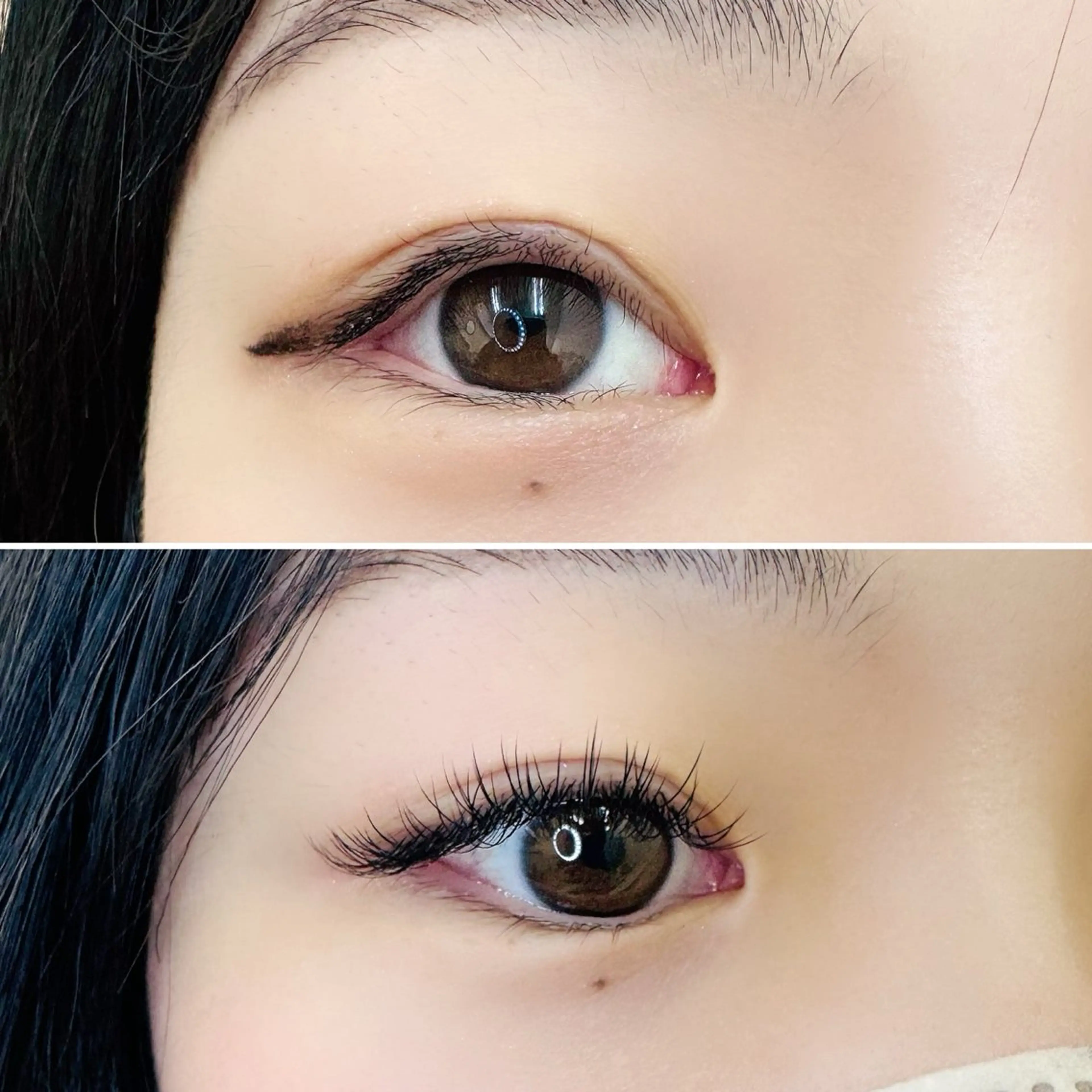 ✴︎同時メニューコラボ✴︎上フラットラッシュ120本/下まつ毛パーマ✨アイシャンプー🫧仕上げコーティング込の写真