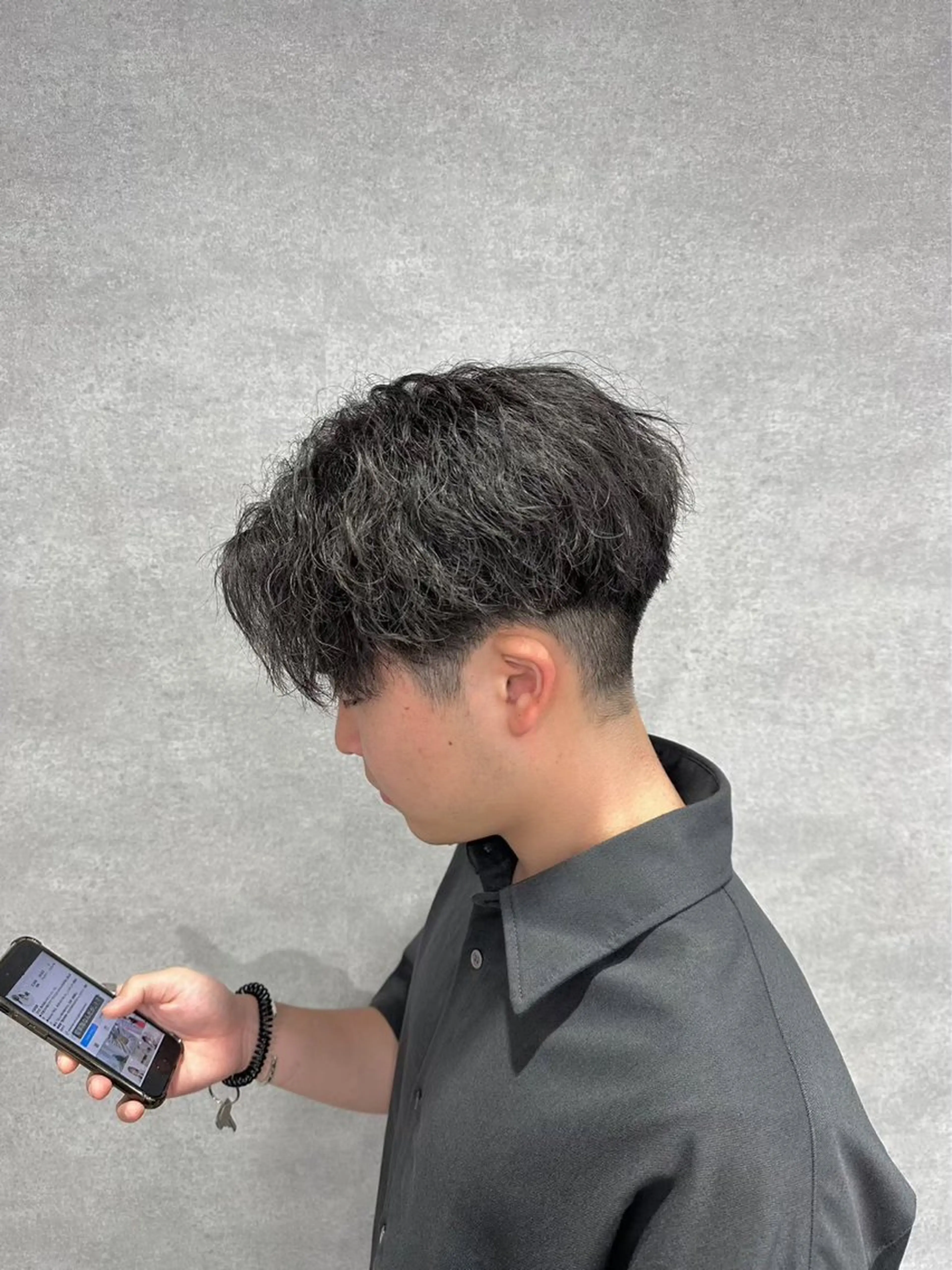 ショート カラー パーマ メンズ キッズ カット パーマ トリートメント ヘアセット 🔥パーマ特化🔥 優馬のヘアスタイル