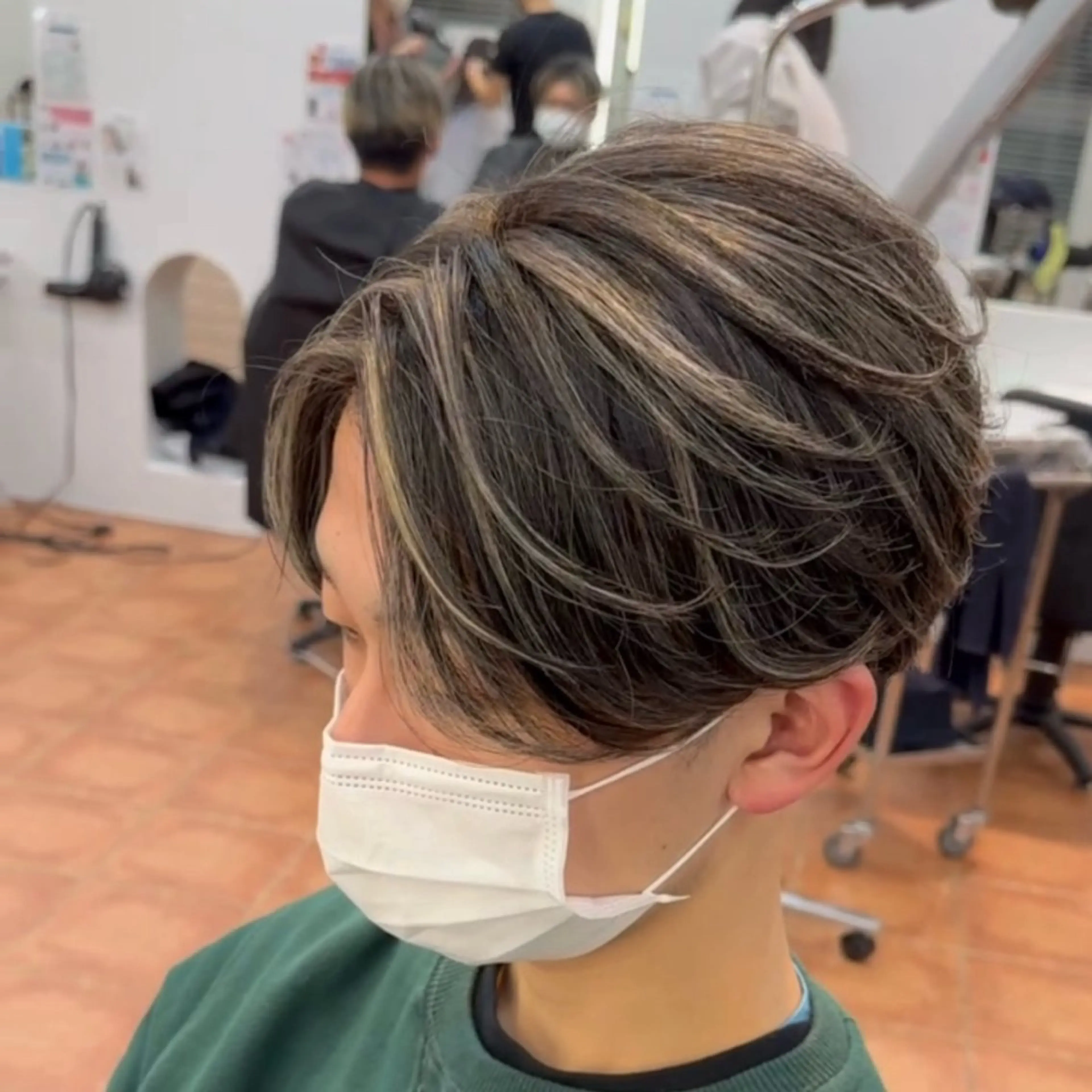 カラー メンズ メンズメッシュ メッシュ カット ヘアカラー トリートメント メンズカット ‪‪/メッシュのヘアスタイル