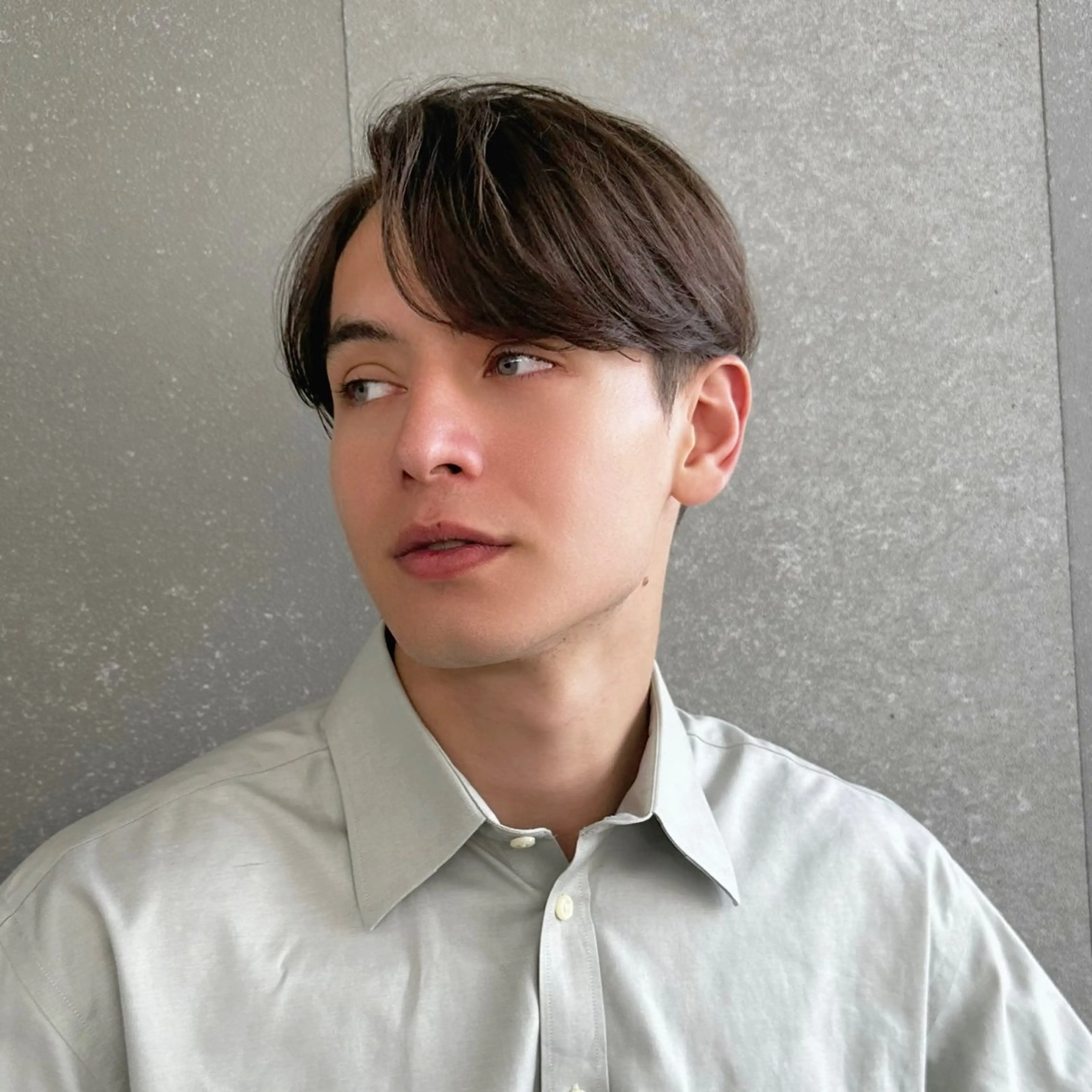 ショート カラー パーマ メンズ アップバング ダウンパーマ メンズパーマ メンズツイストパーマ 刈り上げ カット ヘアカラー 縮毛矯正 トリートメント 表参道/原宿 💈メンズ特化吉田のヘアスタイル