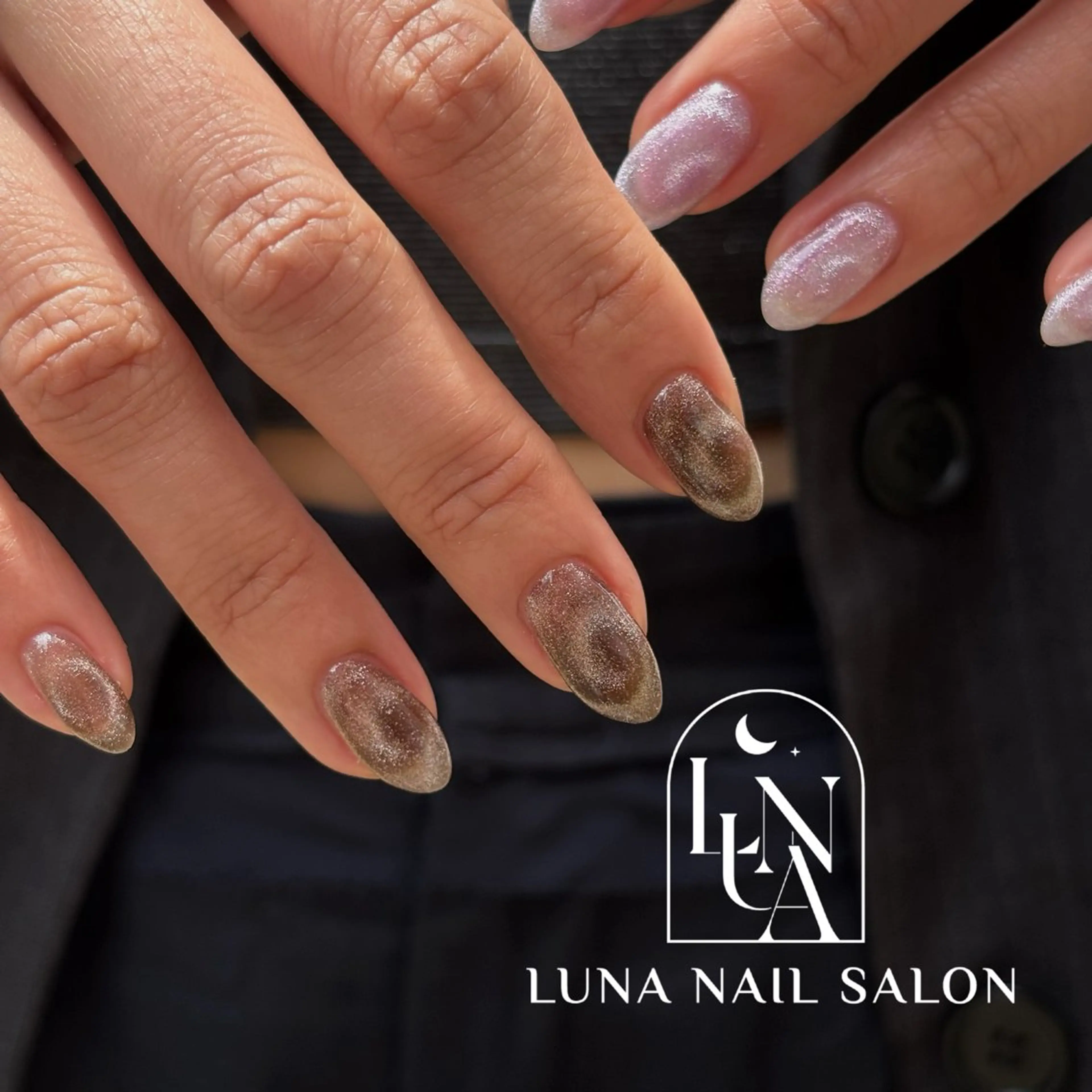 ネイル アートネイル フレンチネイル ジェルネイル ガラスフレンチ 韓国ネイル Kitty ^のネイルデザイン