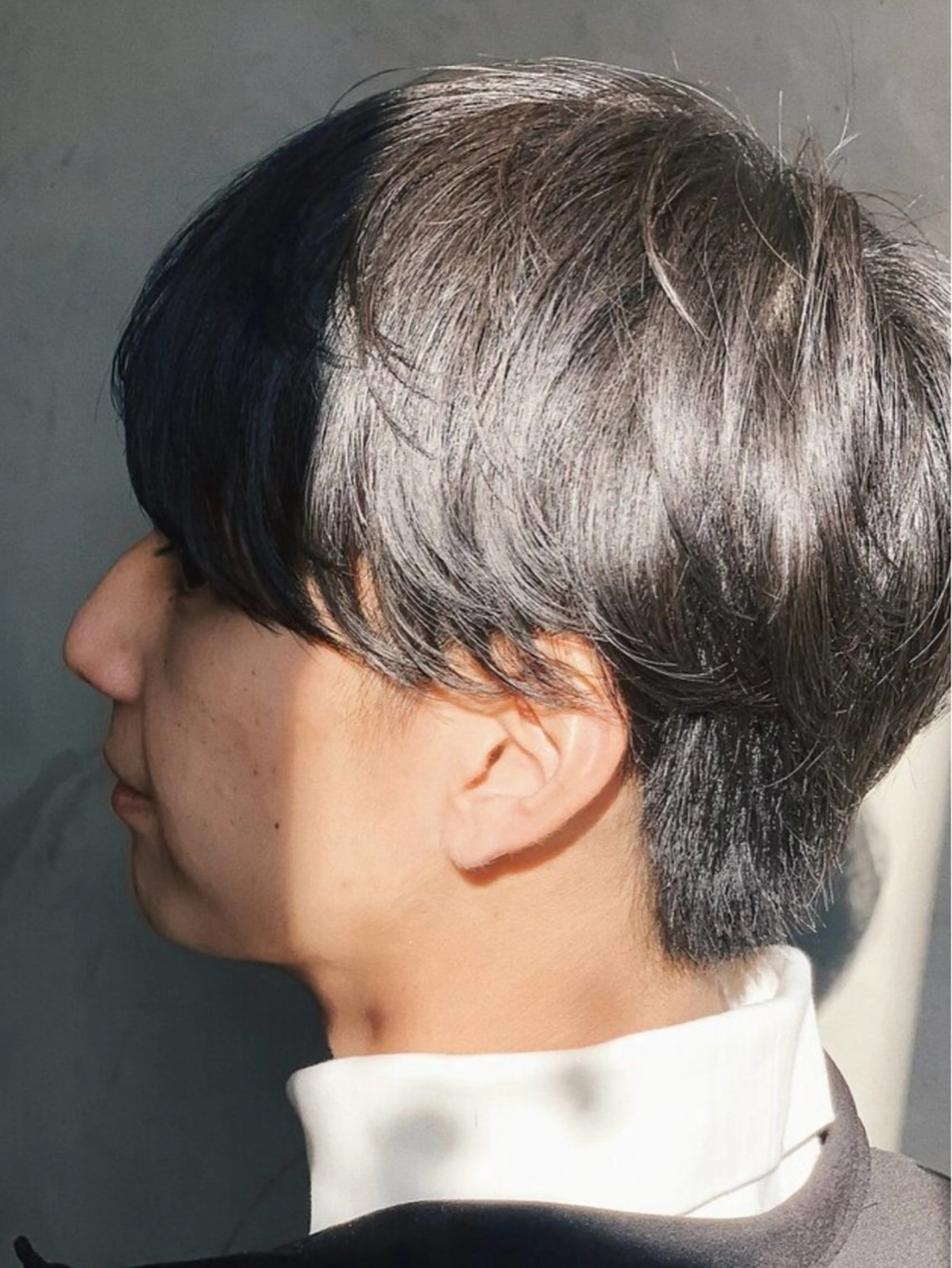 メンズ カット パーマ 赤木蓮/メンズ特化 パーマ/ハイトーンのヘアスタイル