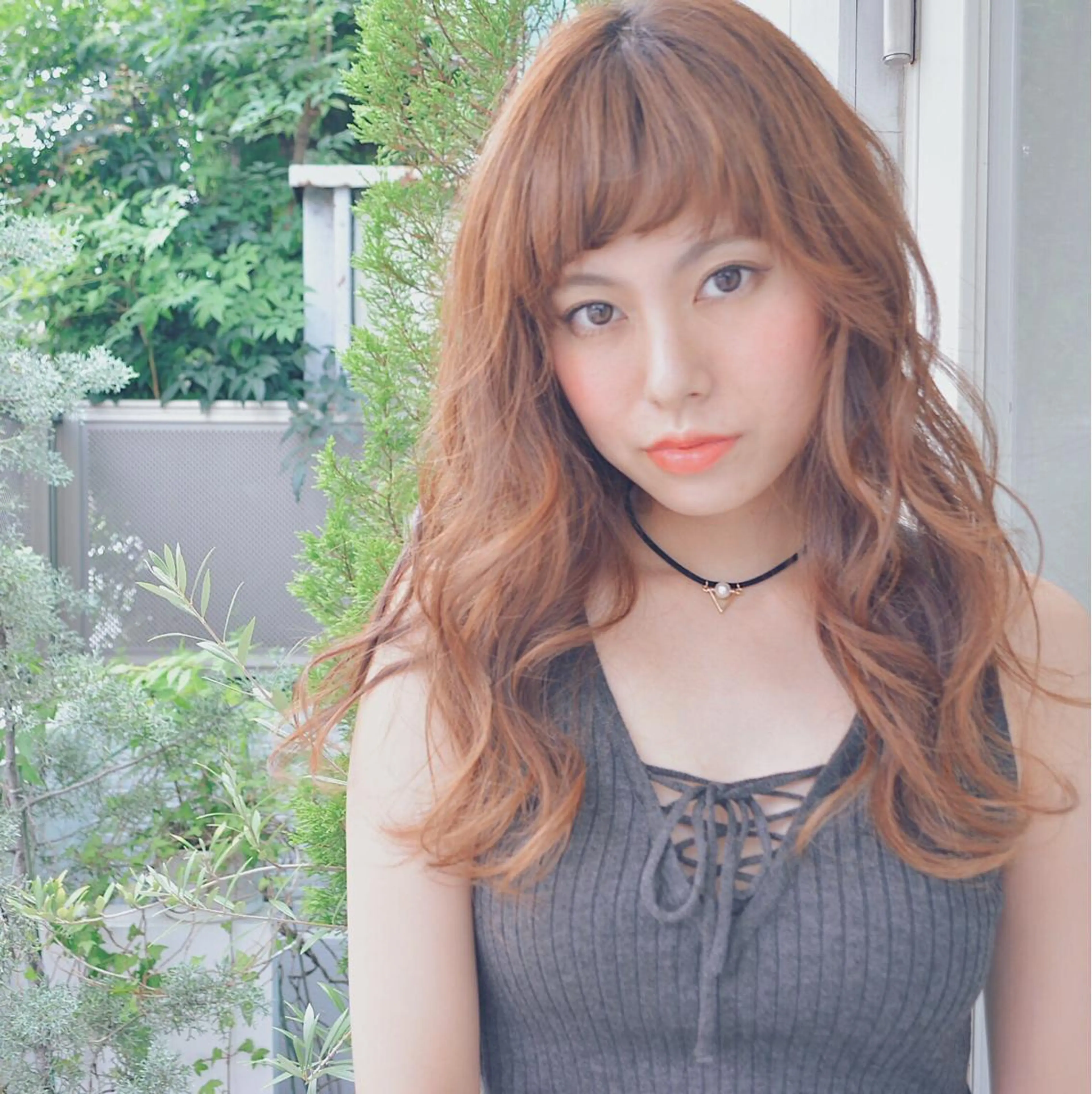 ロング カラー パーマ ヘアアレンジ 推し活専用 【派手髪】飯野ゆかりのヘアスタイル