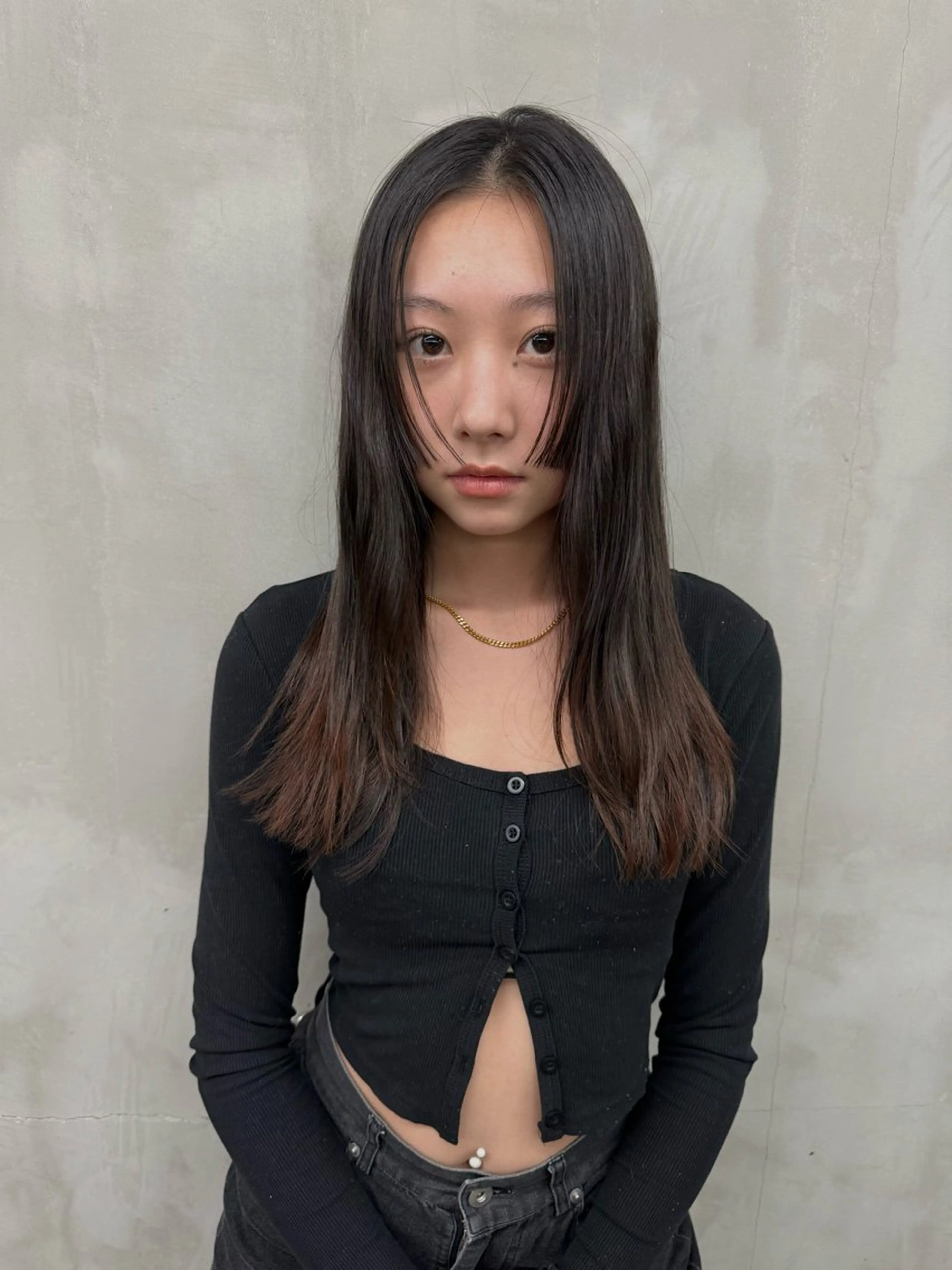 ロング 菊地 柚乃のヘアスタイル