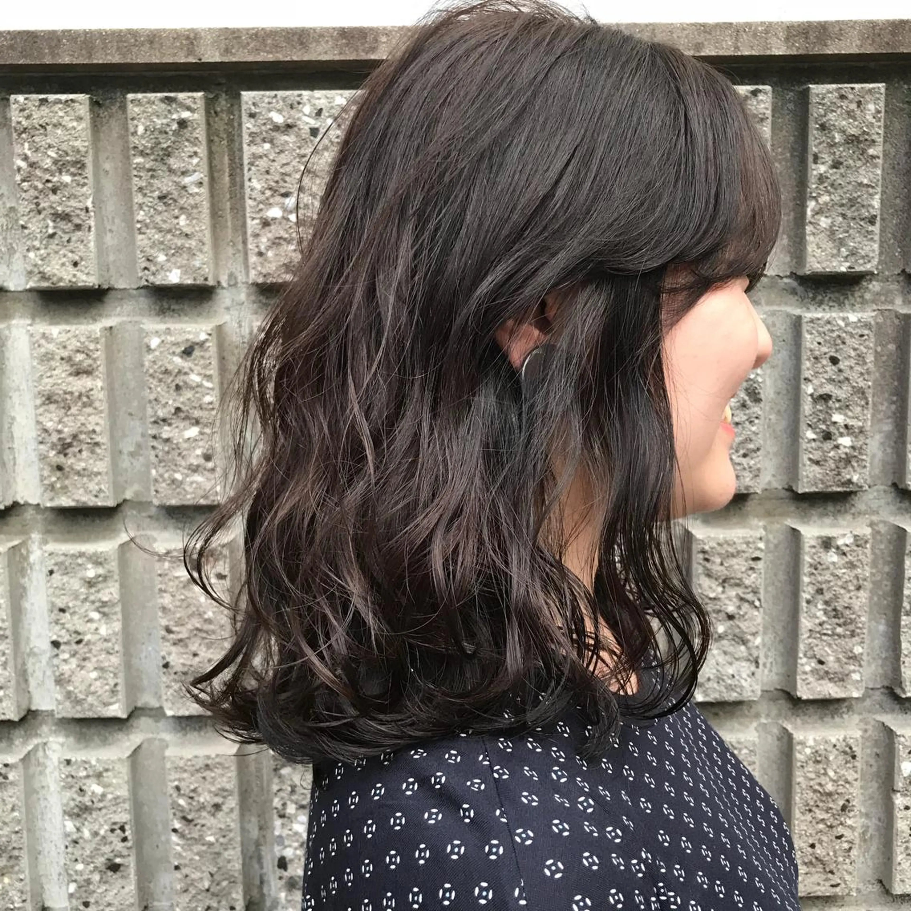 セミロング カラー イルミナカラー ヘアカラー トリートメント レイヤー/顔周り /AKARIのヘアスタイル