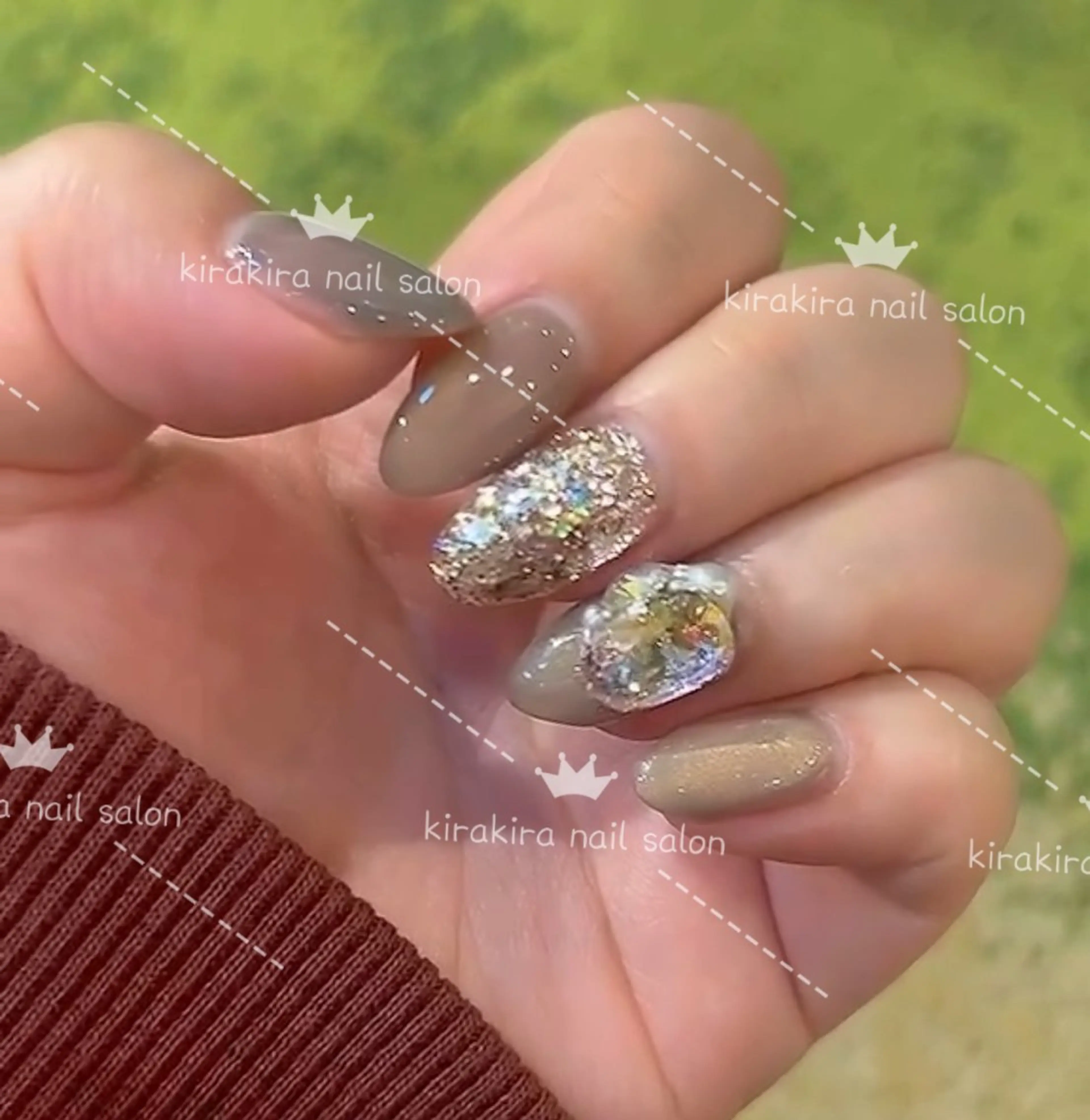 ネイル キラキラネイル マグネットネイル Kirakira Nail salonのネイルデザイン