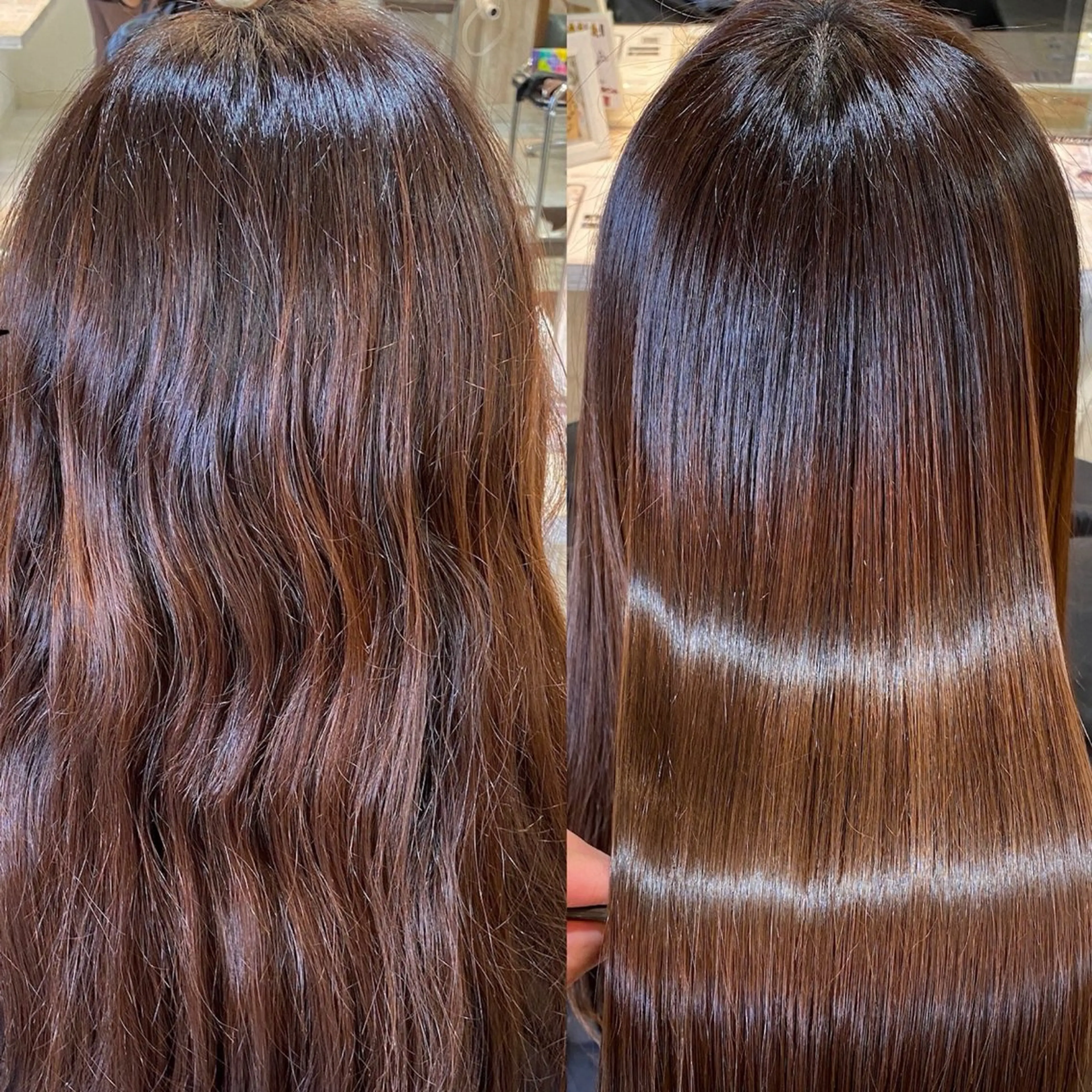 ロング 縮毛矯正 髪質改善/美髪縮毛 ☘️大人ショートのヘアスタイル