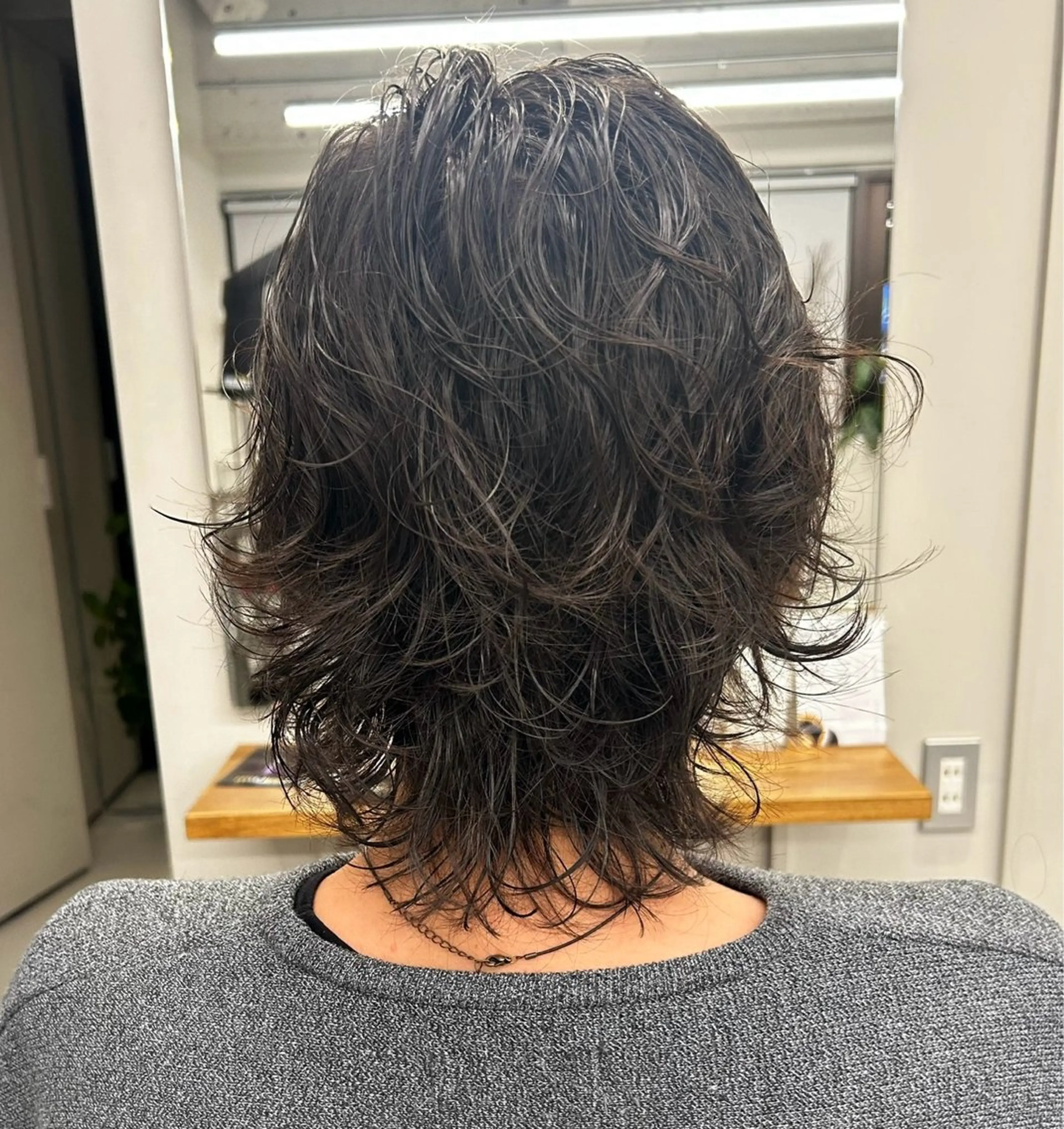 ミディアム パーマ ミディアムパーマ パーマ BARBES TOKYO SOUTH所属・🤎💇🏻‍♀️✨ /万尋　マヒロのヘアスタイル