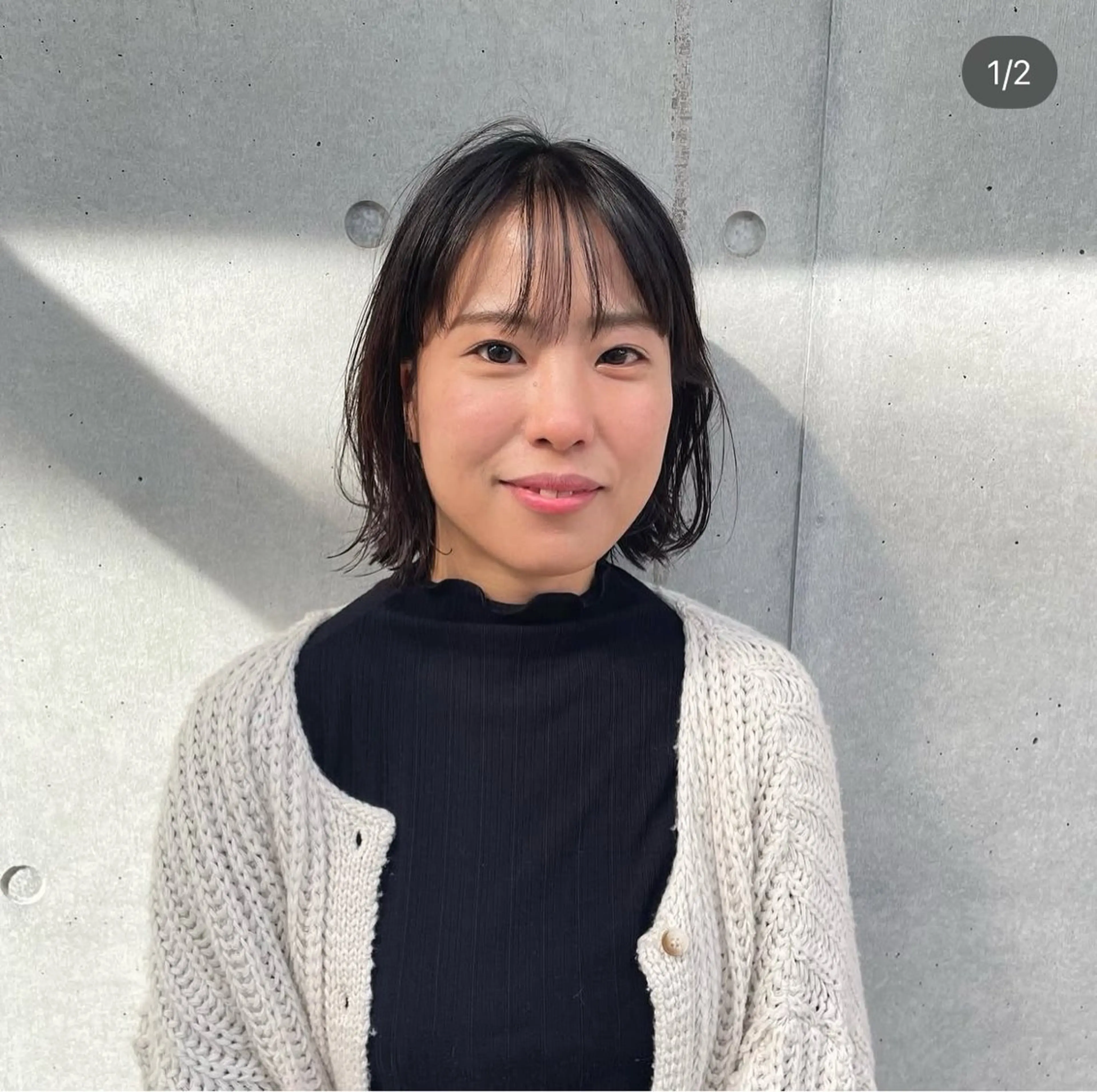 ショート カラー カット ヘアカラー ポミエ恵比寿所属・ショートウルフくせ毛 お任せくださいのヘアスタイル