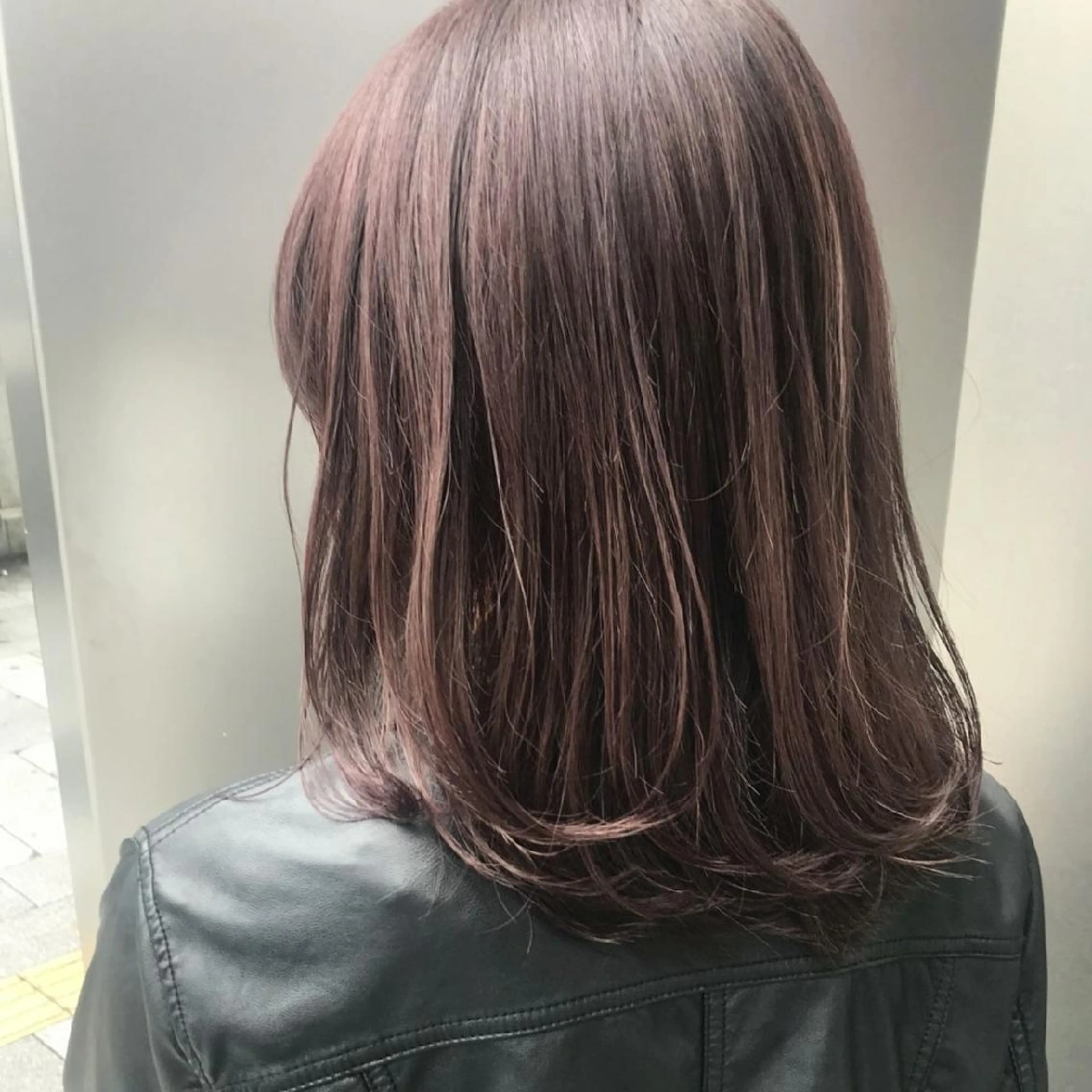 カラー ミディアム 透明感カラー ハイライトカラー バイオレットカラー ボブ ハイライト 竹内啓太 ボブのヘアスタイル