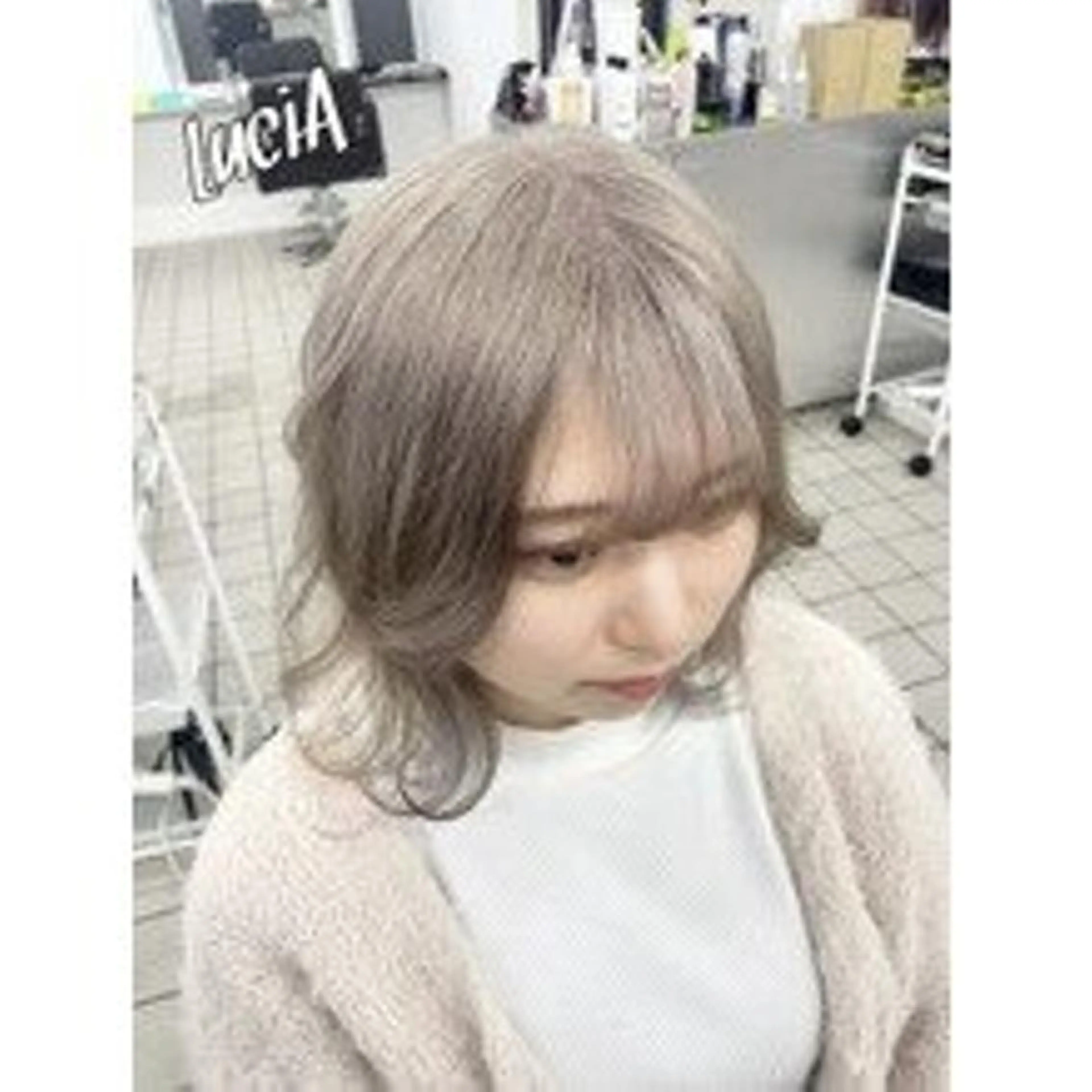 カラー ヘアアレンジ ロング LuciA RIANAのヘアスタイル