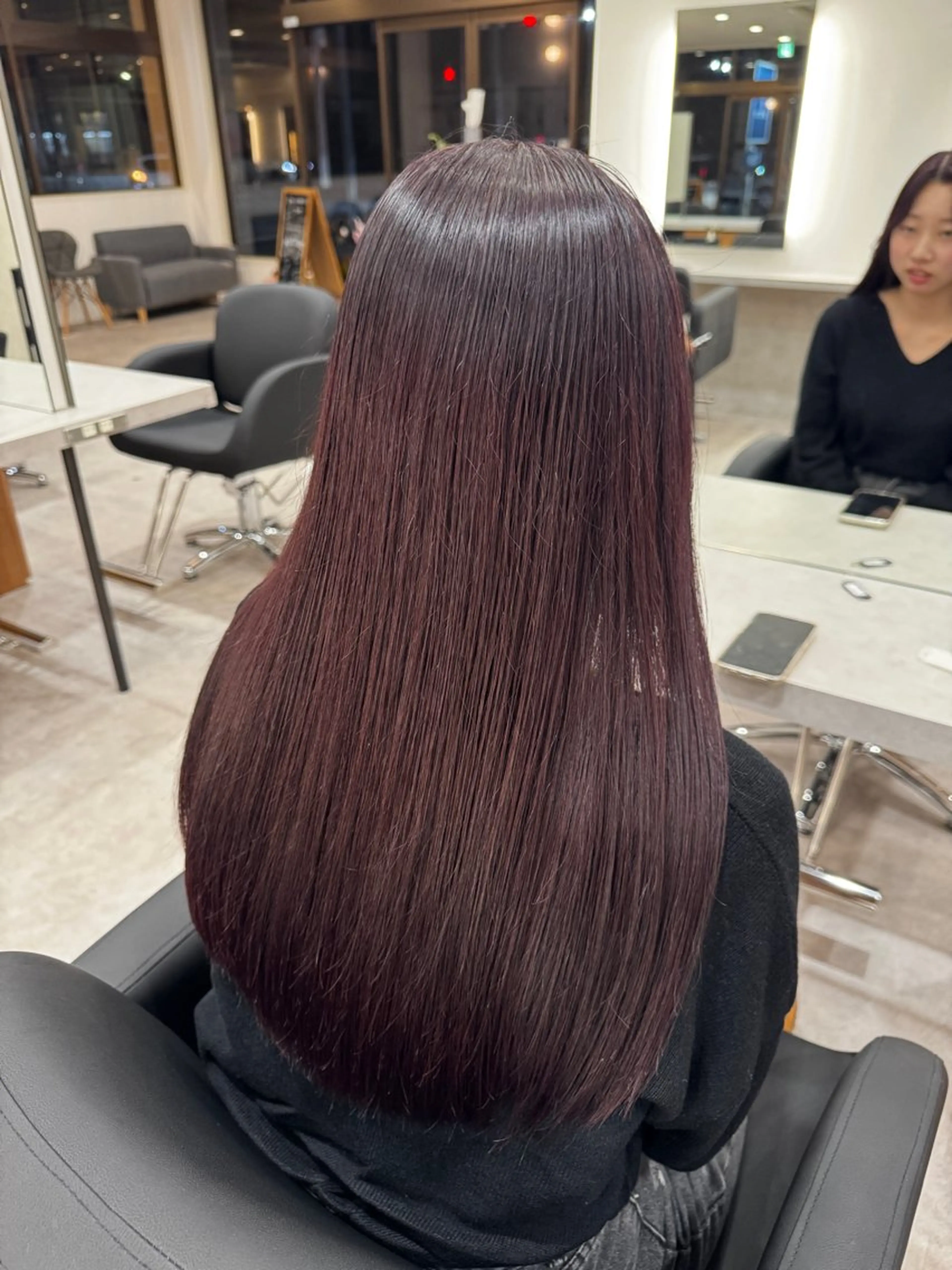 u24🏫学割　うる艶カラー🫧＋2stepトリートメント＋前髪カット💇‍♀️の写真