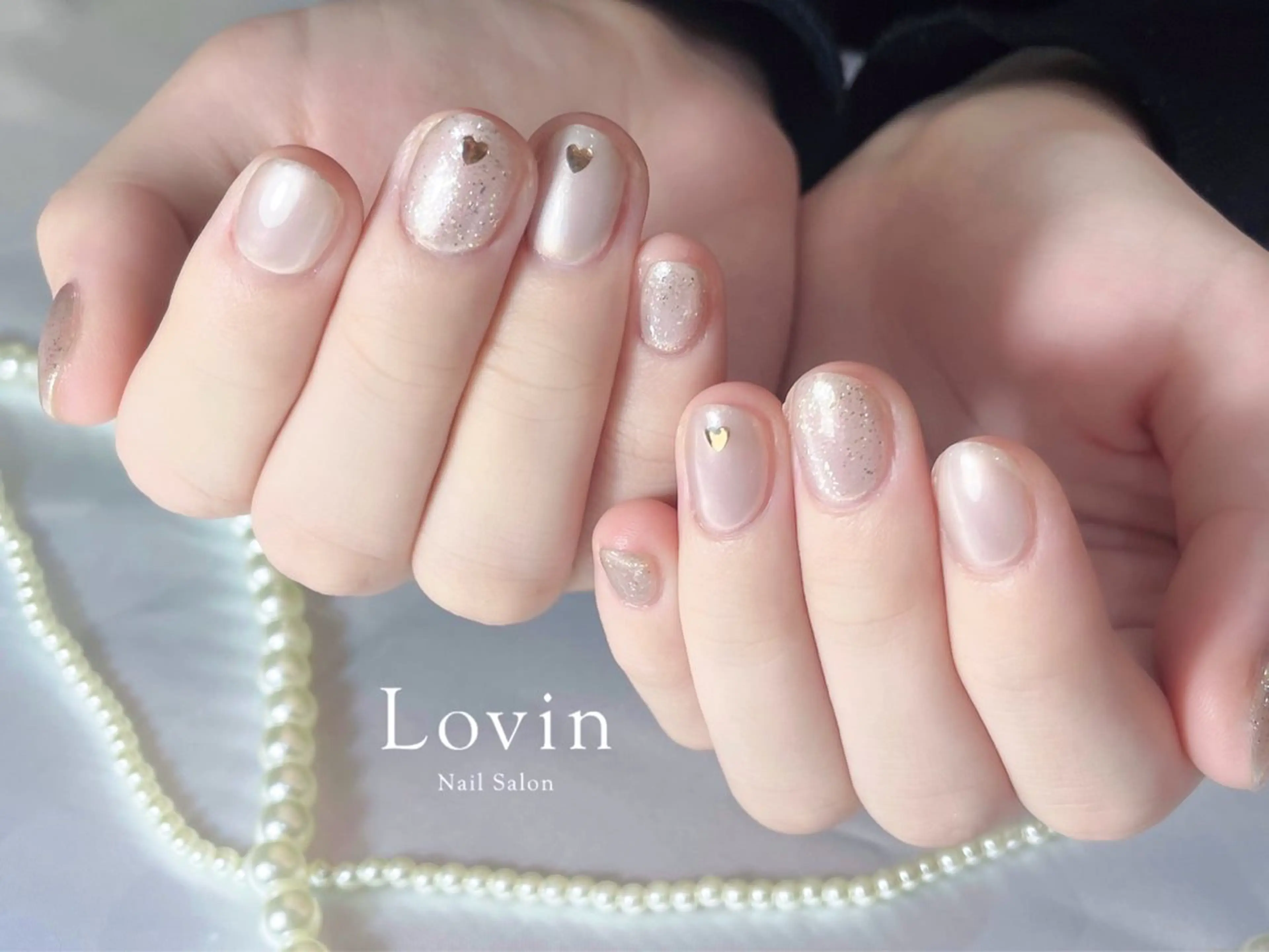 ネイル ジェルネイル オフィスネイル パラジェル パラジェルプレミアムサロン nail care &spa Lovin［ラヴィン］所属・Azegami Minaのネイルデザイン