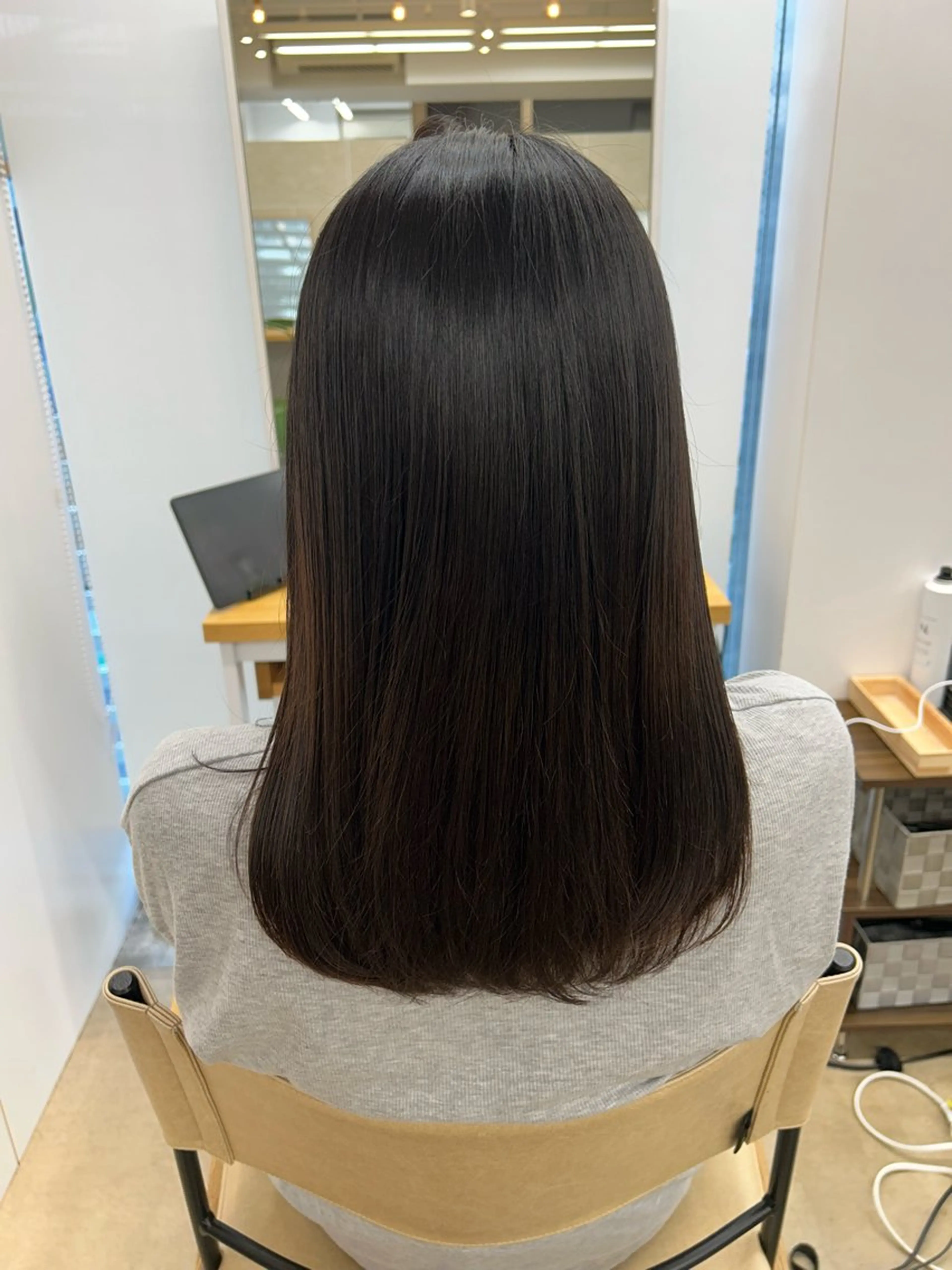 ロング 縮毛矯正 縮毛矯正 表参道美容師ゆいか ♡ミディアムレイヤーのヘアスタイル
