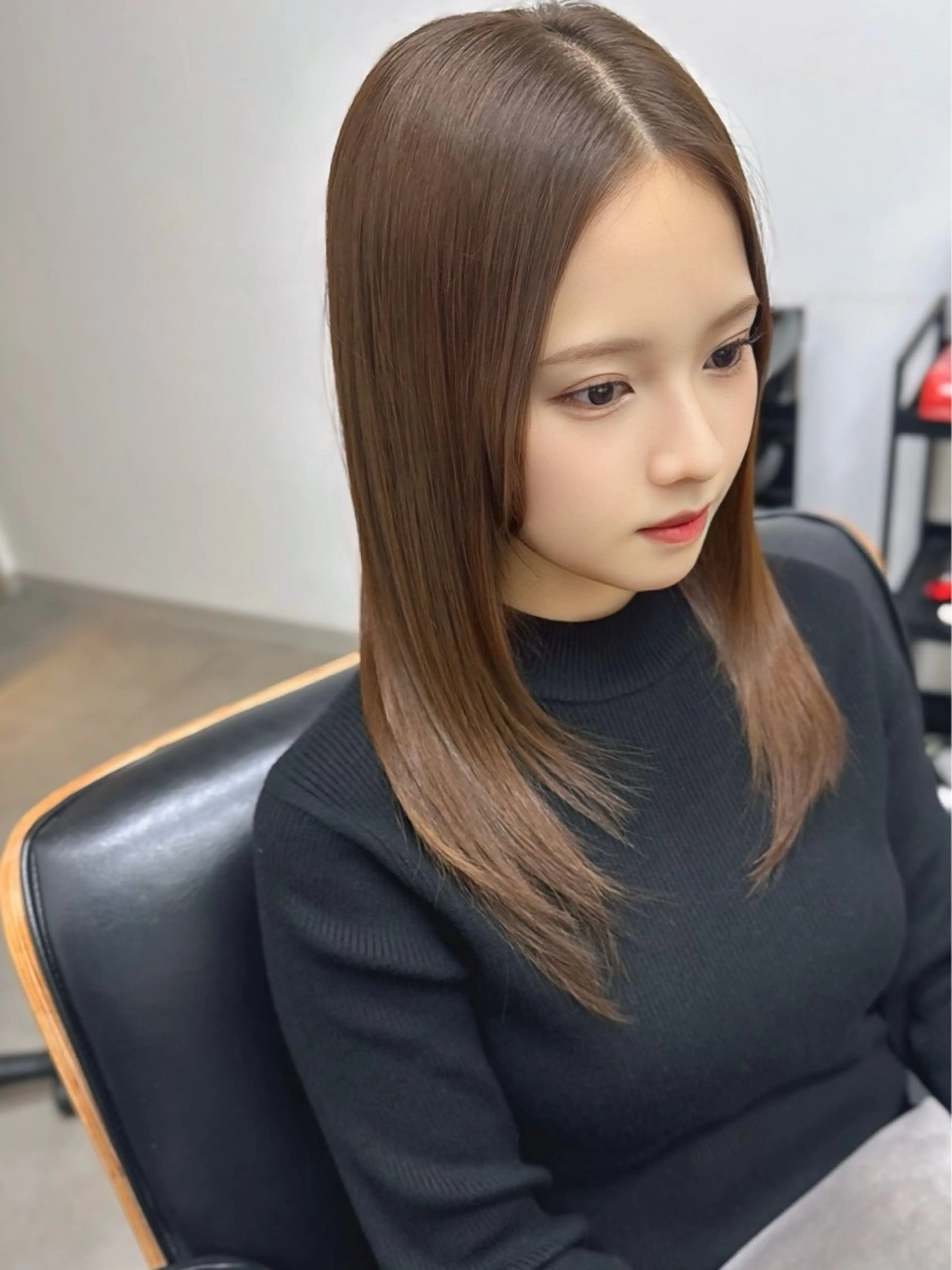 ロング カラー アディクシーカラー イルミナカラー クオルシアカラー 髪質改善 韓国風ヘア カット ヘアカラー トリートメント The Apartment of Solon 船橋 2nd所属・高橋潤⚜️縮毛矯正 /NEO髪質改善のヘアスタイル