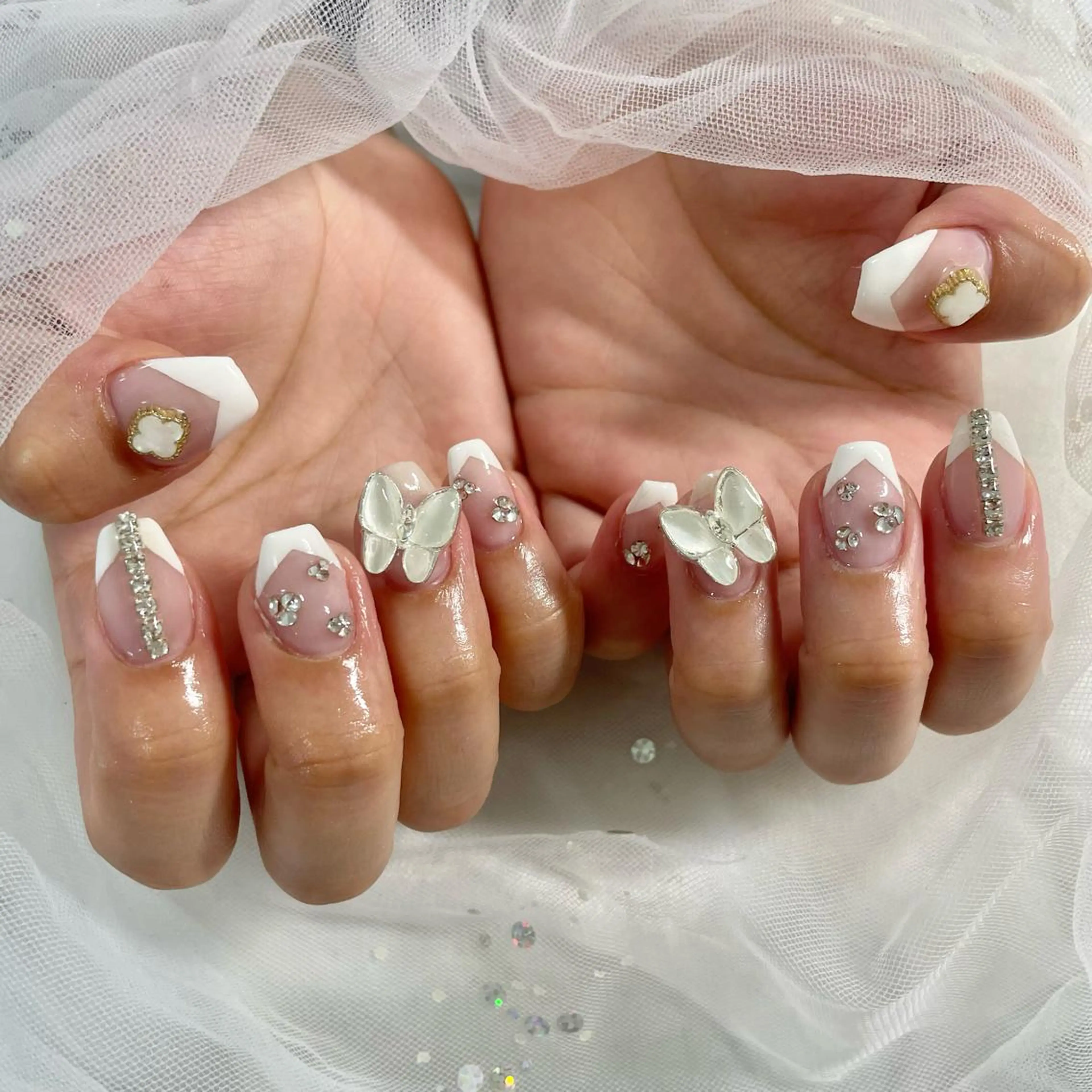 ネイル フレンチネイル 🎀AYAKO 🎀中韓ネイルのネイルデザイン