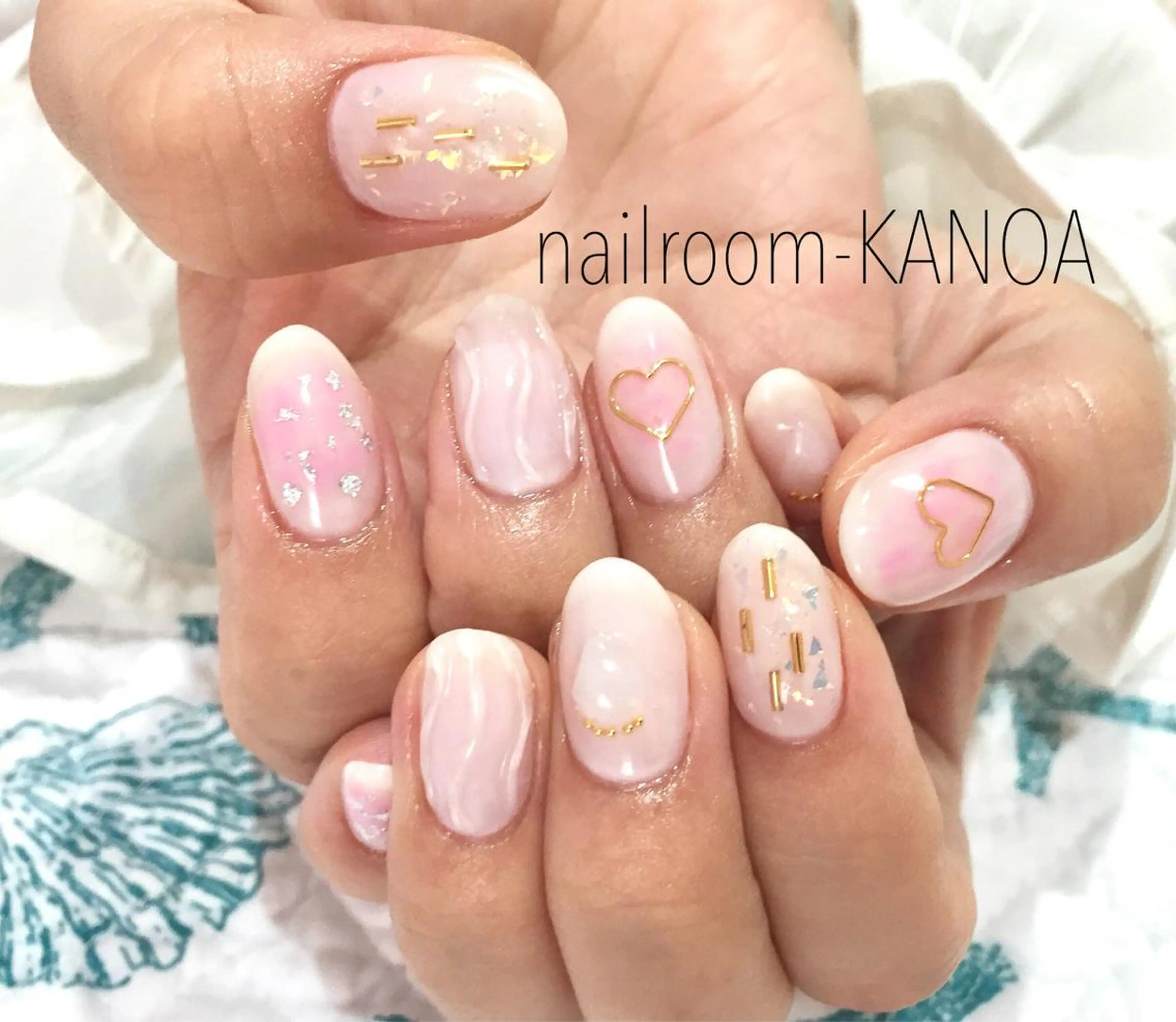 ネイル チークネイル ピンク nailroom- KANOAのネイルデザイン