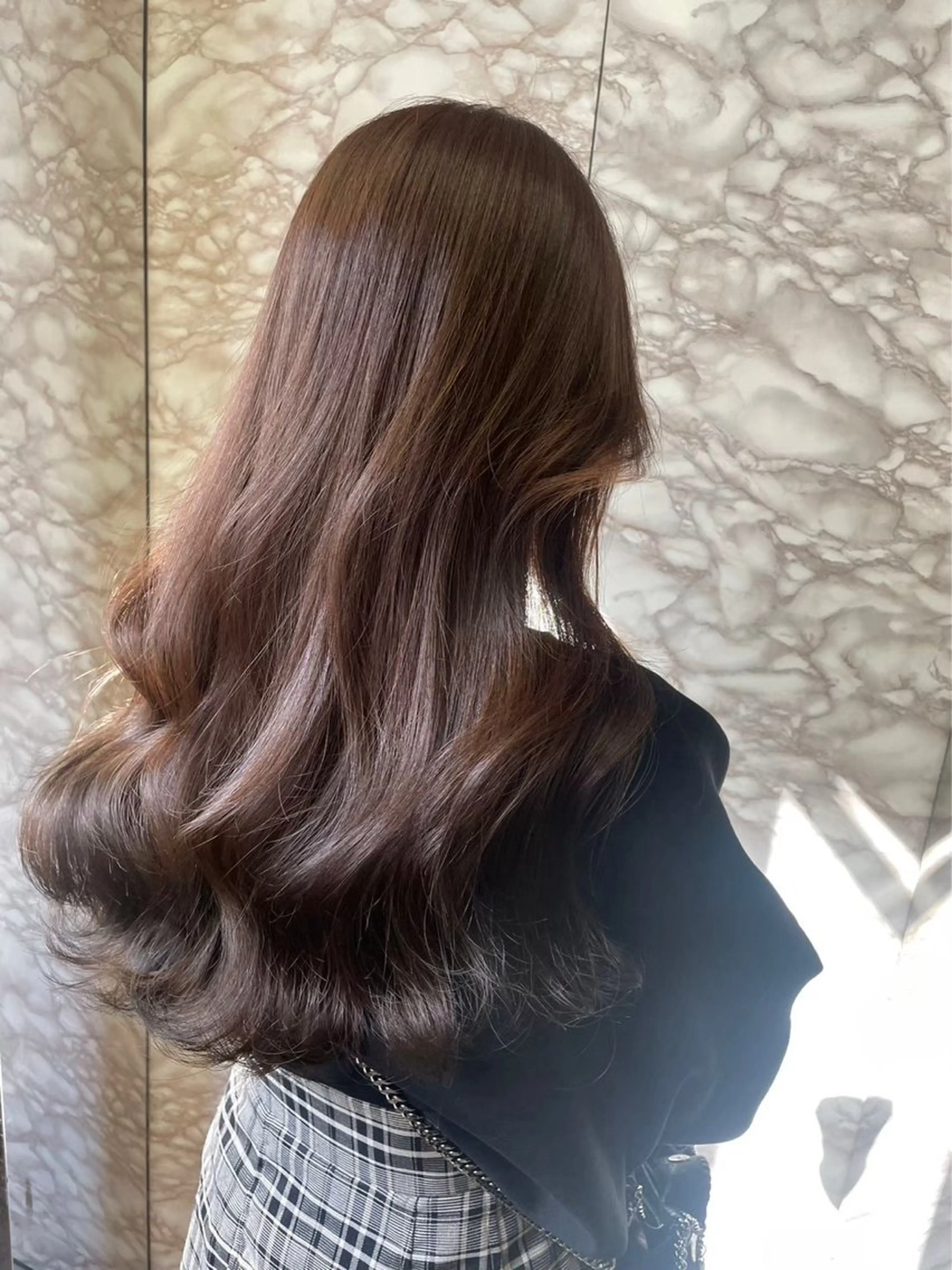 ロング カラー ヘアアレンジ ブラウンカラー ヘアカラー トリートメント ヘッドスパ ヘアセット 🫧透明感／艶カラー 🫧Ryuseiのヘアスタイル