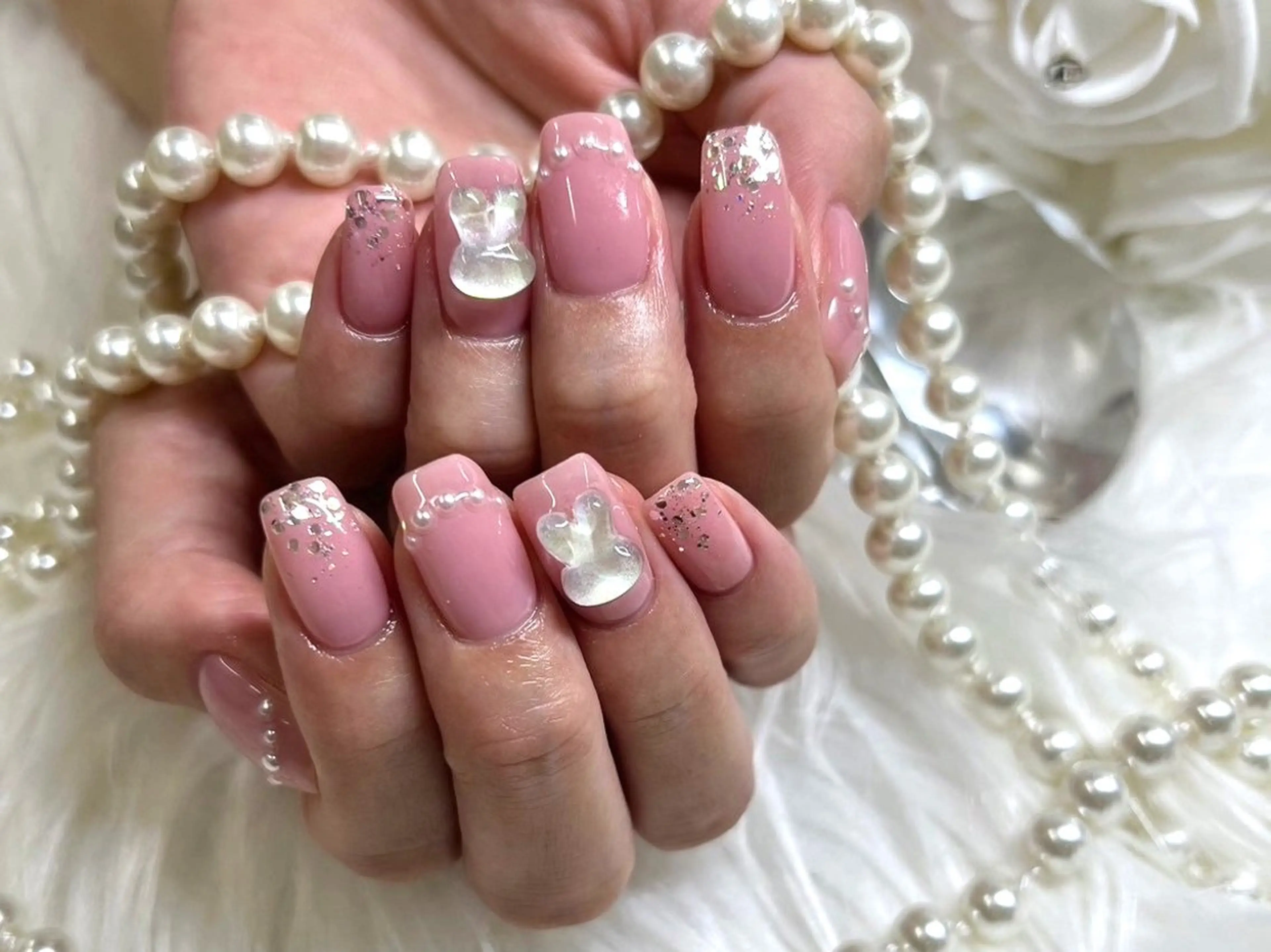 ネイル ガーリー ハンドネイル Nailsalon Angeのネイルデザイン