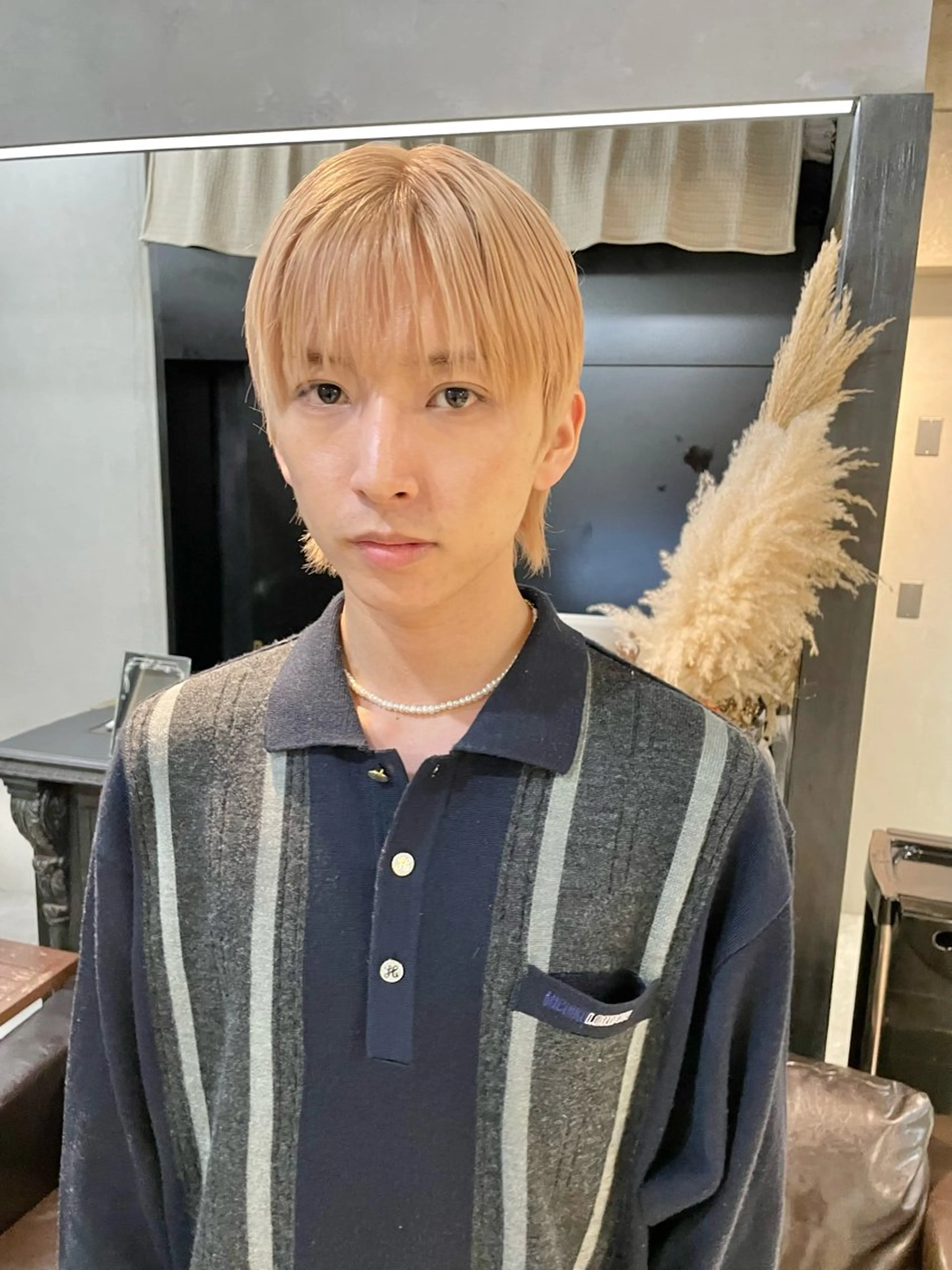 ショート カラー メンズ メンズブリーチ ブリーチ カット ヘアカラー ショート・ボブ ・ウルフ✂︎IMAIのヘアスタイル