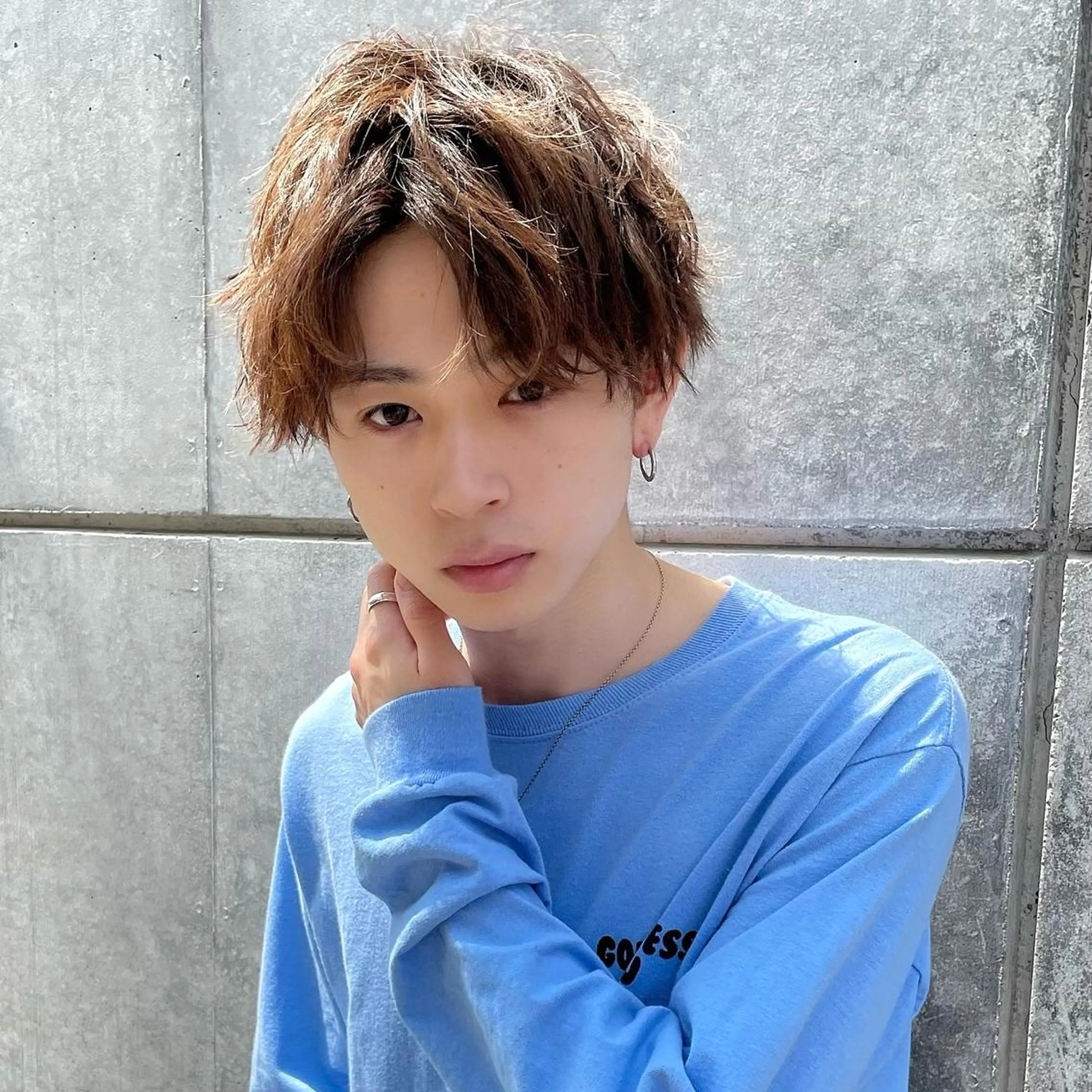 ショート カラー パーマ メンズ 王子田 隼のヘアスタイル