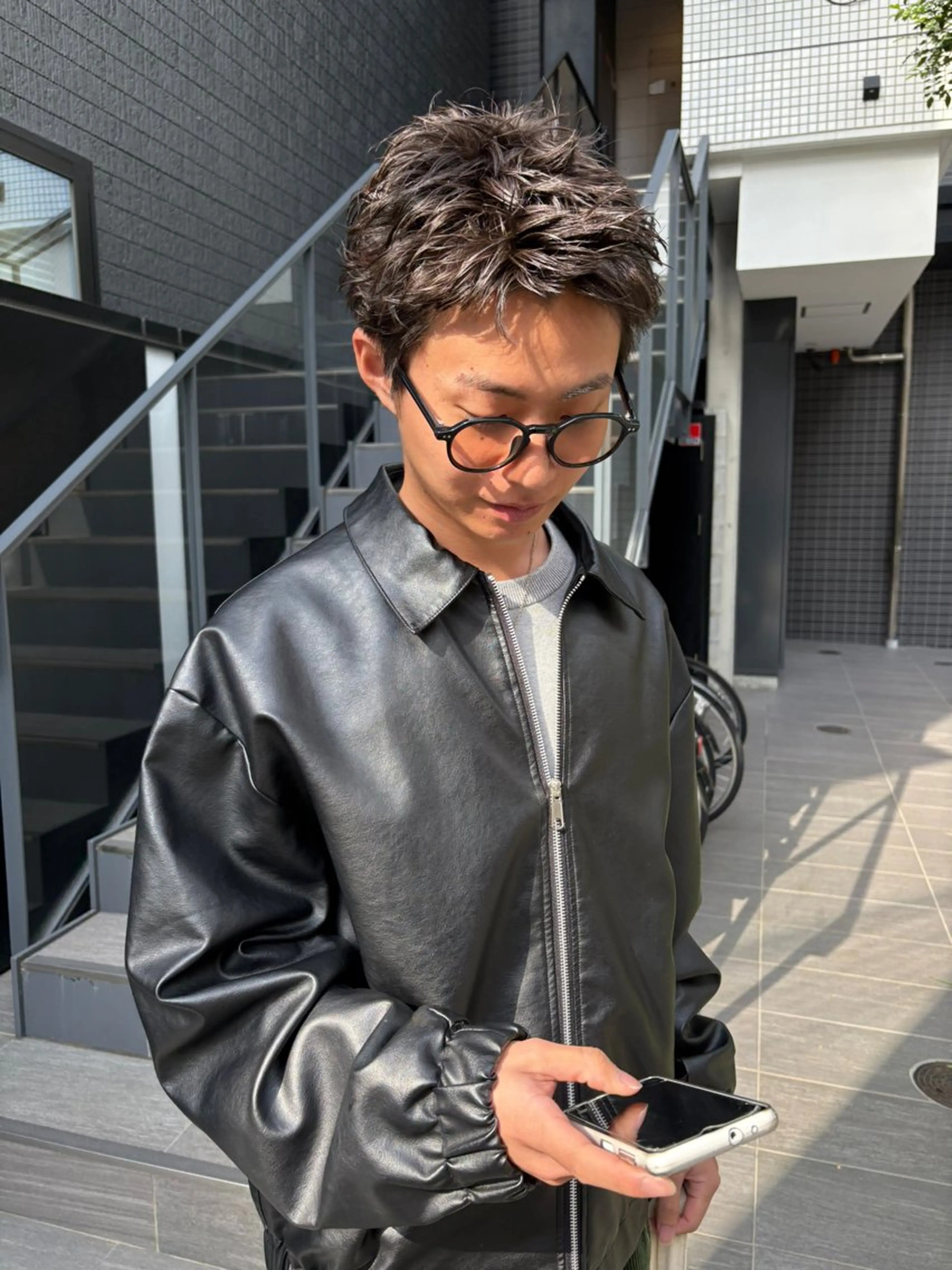 メンズ カット パーマ 片山 椋馬のヘアスタイル