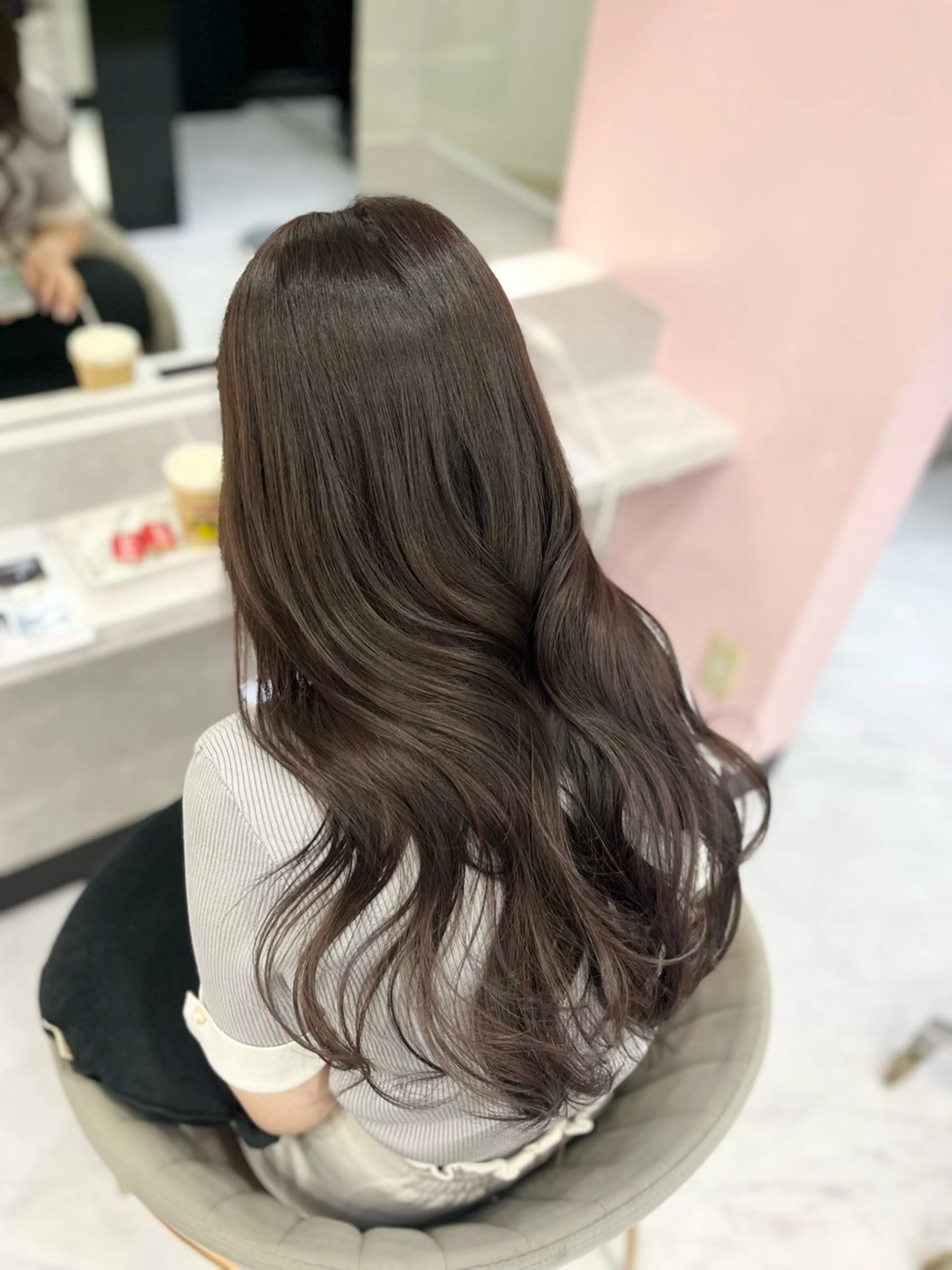 ロング ヘアカラー トリートメント XENA RENA 名駅 / 艶カラーのヘアスタイル