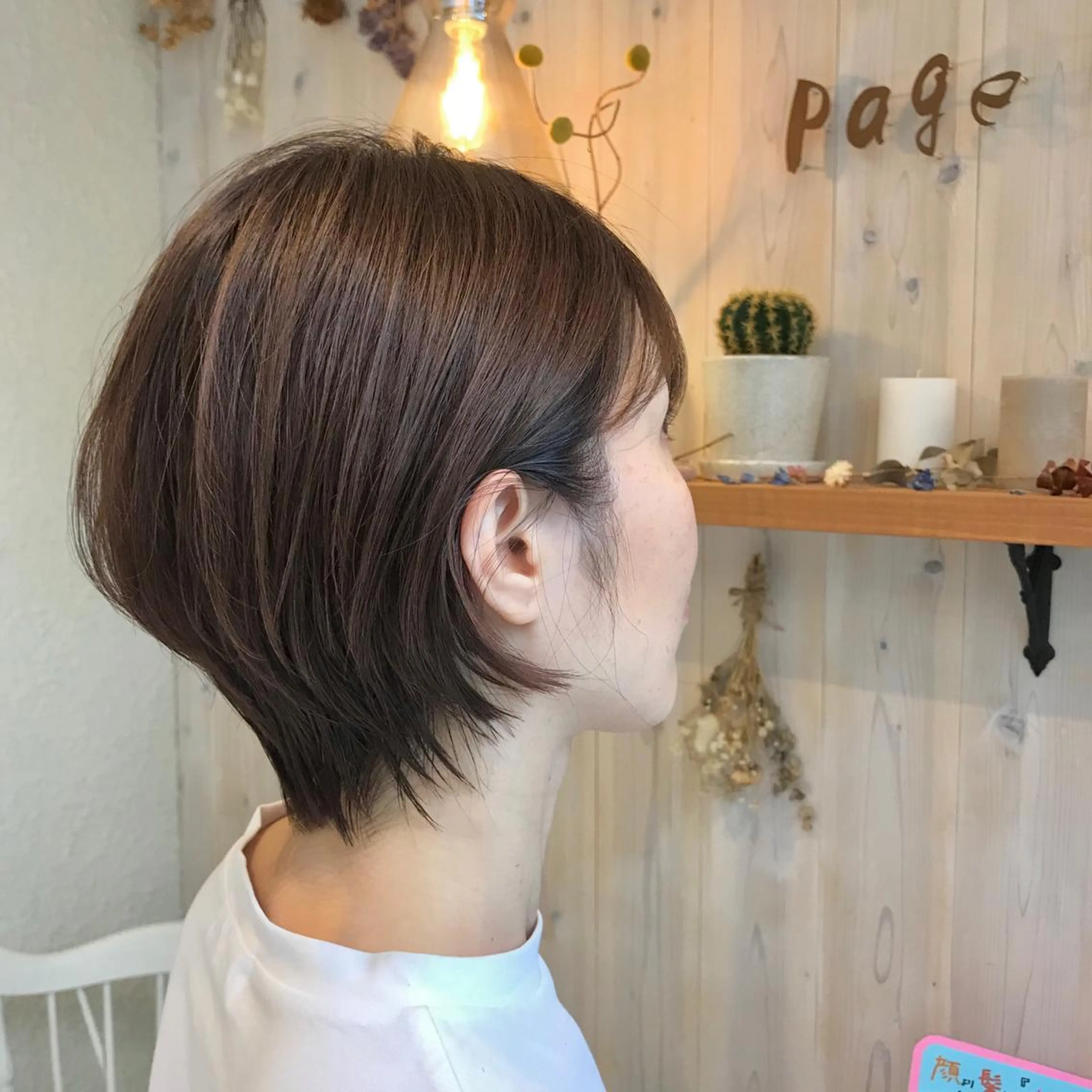 ショート ハンサムショート ショートヘア 透明感カラー/ 寺田千雅子のヘアスタイル