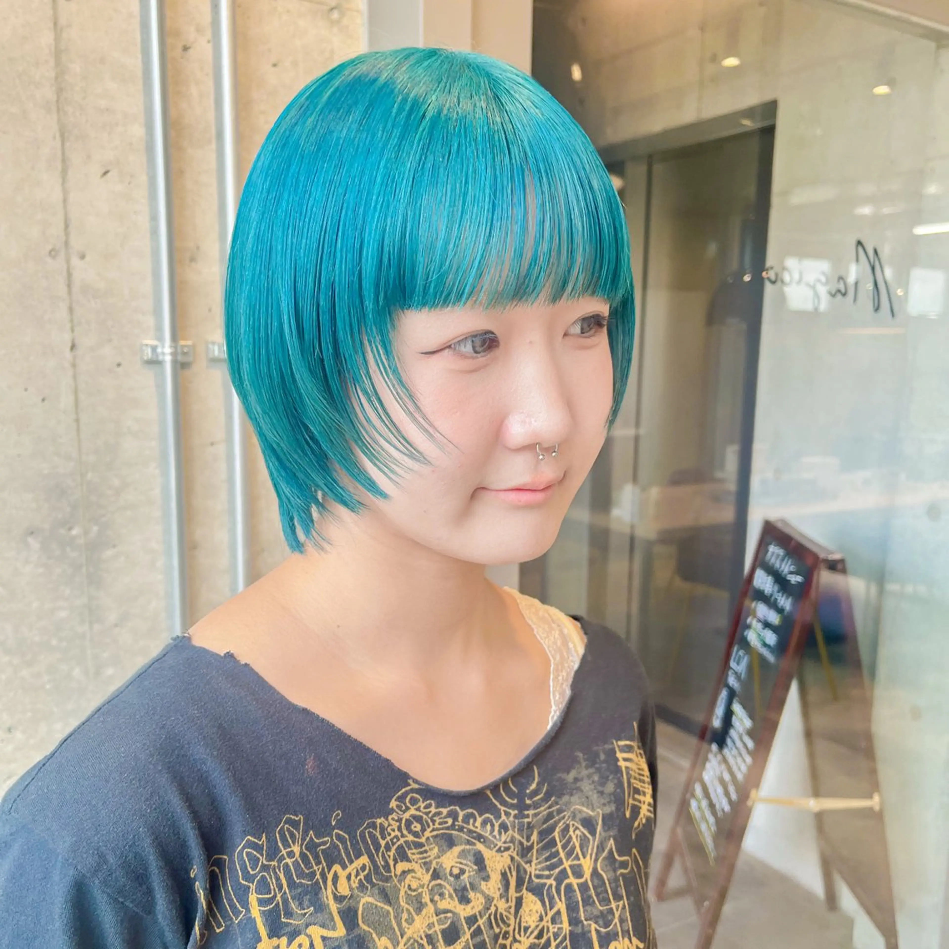 ショート カラー カット ヘアカラー トリートメント トレンドデザイン× 顔周りレイヤー/牧原のヘアスタイル