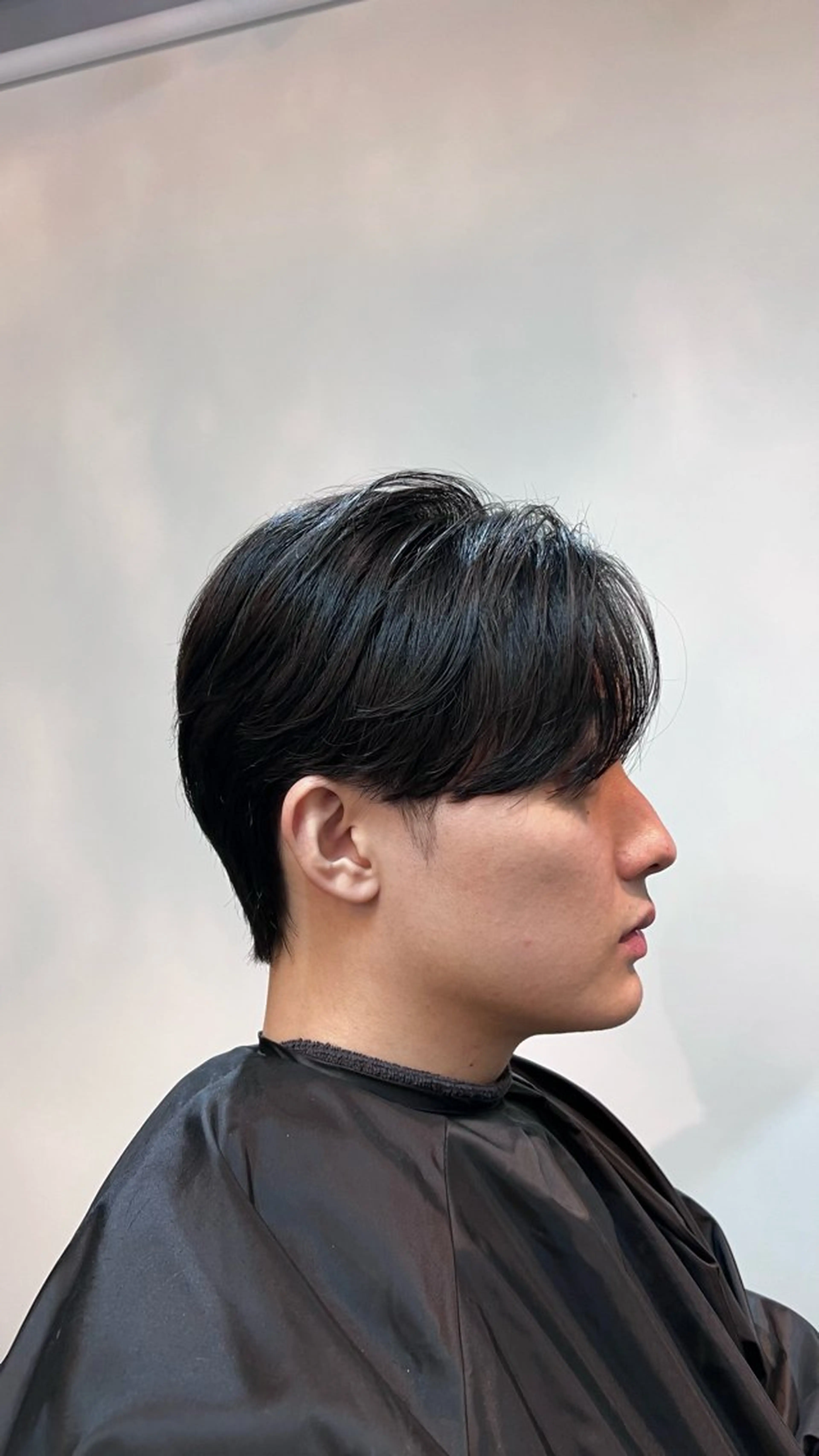 ショート パーマ メンズ センターパート 縮毛矯正 Alo所属・💥メンズパーマ /表参道/モント💥のヘアスタイル