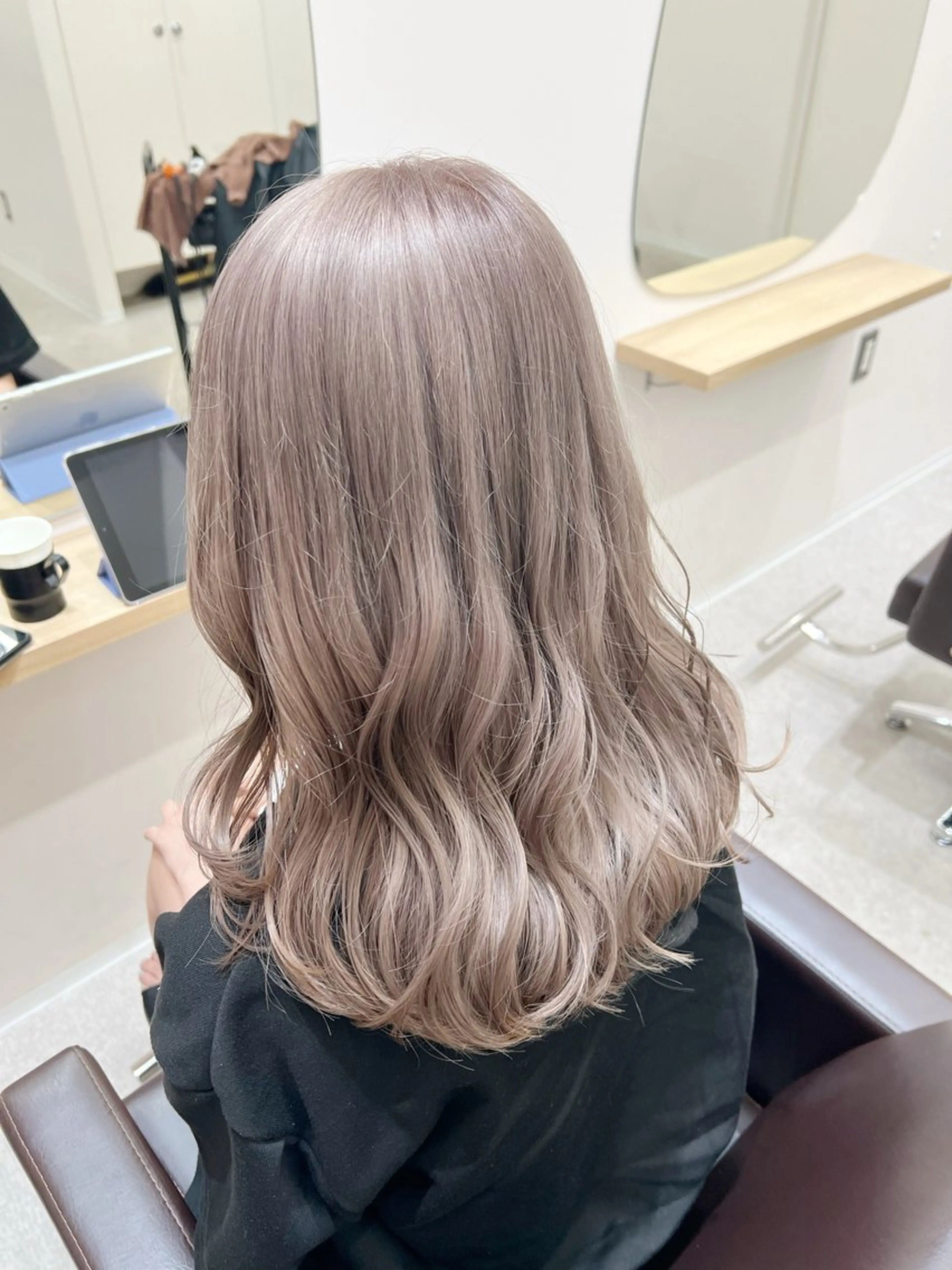 ロング カラー ヘアカラー トリートメント 透明感/ミルクティー /TOMOKA🦋のヘアスタイル