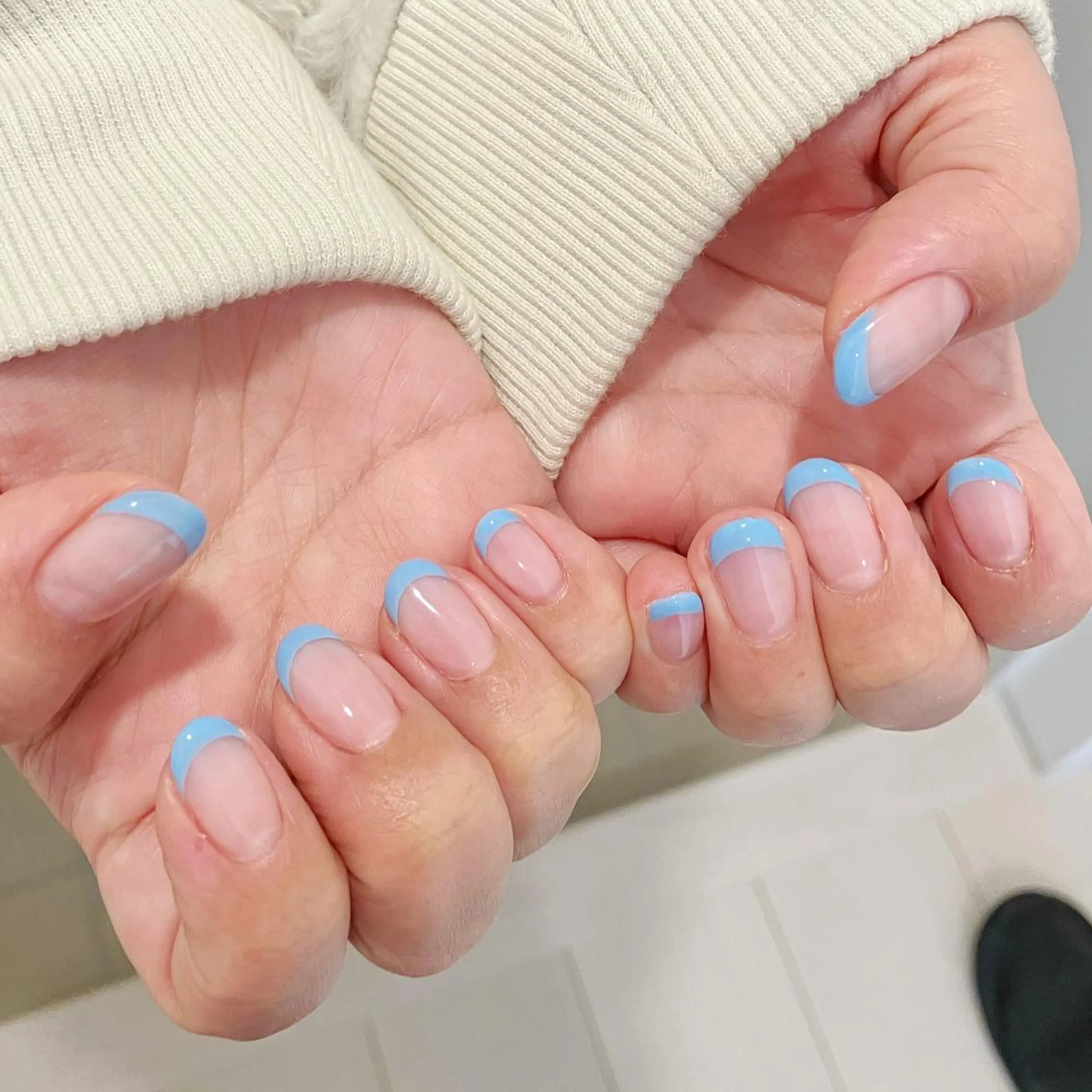 ネイル オーロラネイル フラッシュネイル ジェルネイル 氷ネイル・うるうるネイル キラキラネイル ハンドネイル Amour baseのネイルデザイン