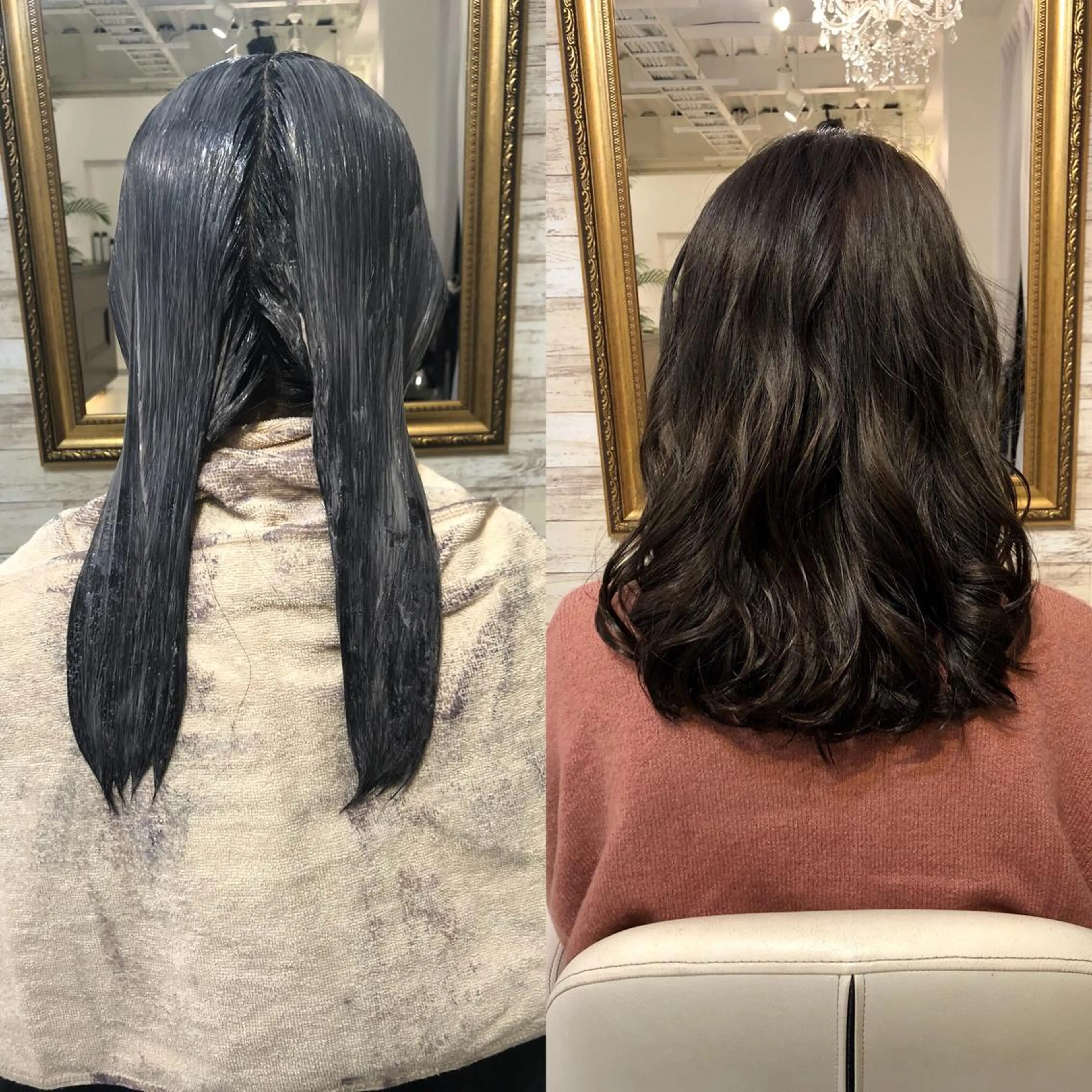 ミディアム カラー ブルーカラー MARDI GRAS 蘭丸のヘアスタイル