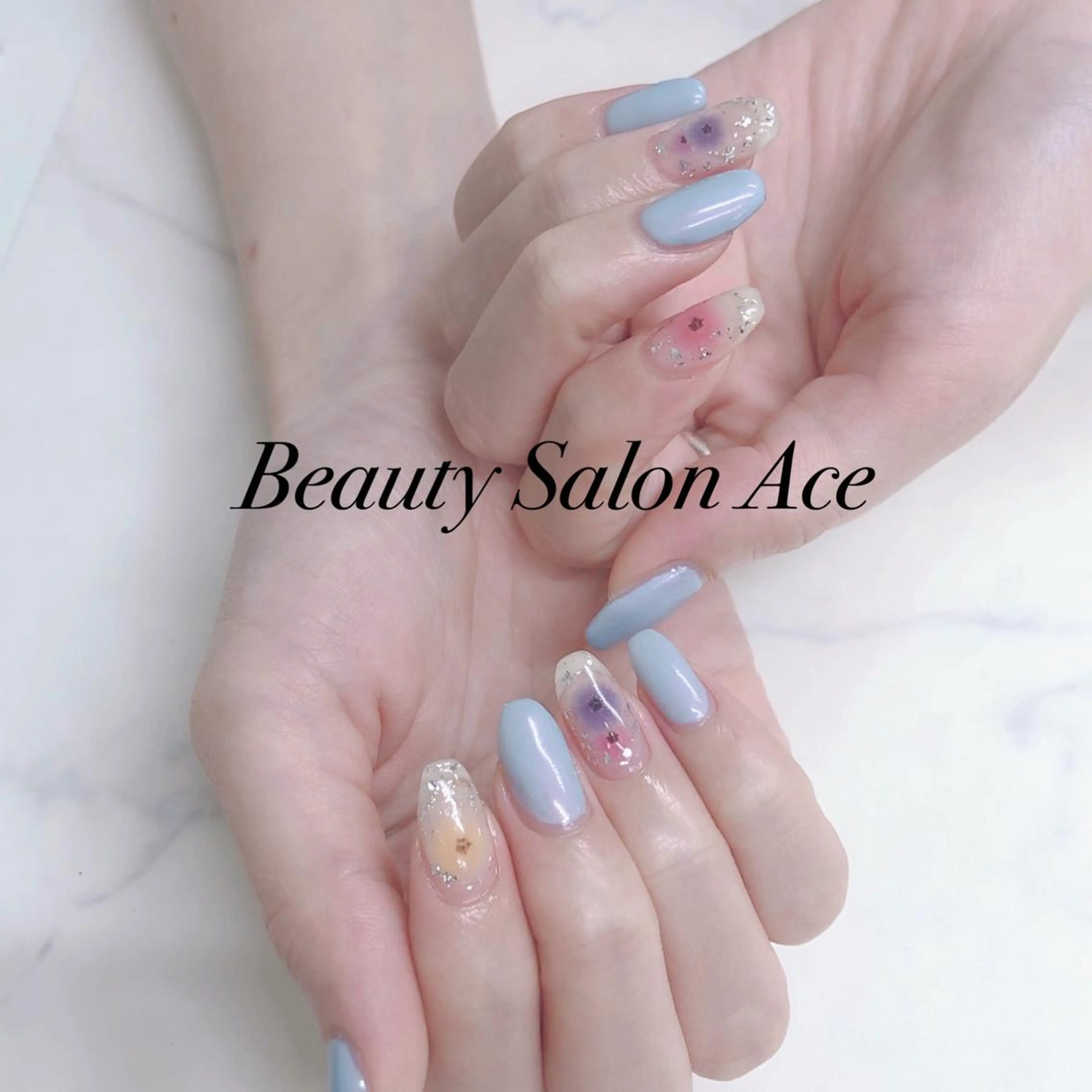 ネイル メンズネイル 夏ネイル ハンドネイル ハンドケア Beauty Salon Ace(ネイルサロン エース)所属・池袋フィルイン Ace♡長さだしのネイルデザイン