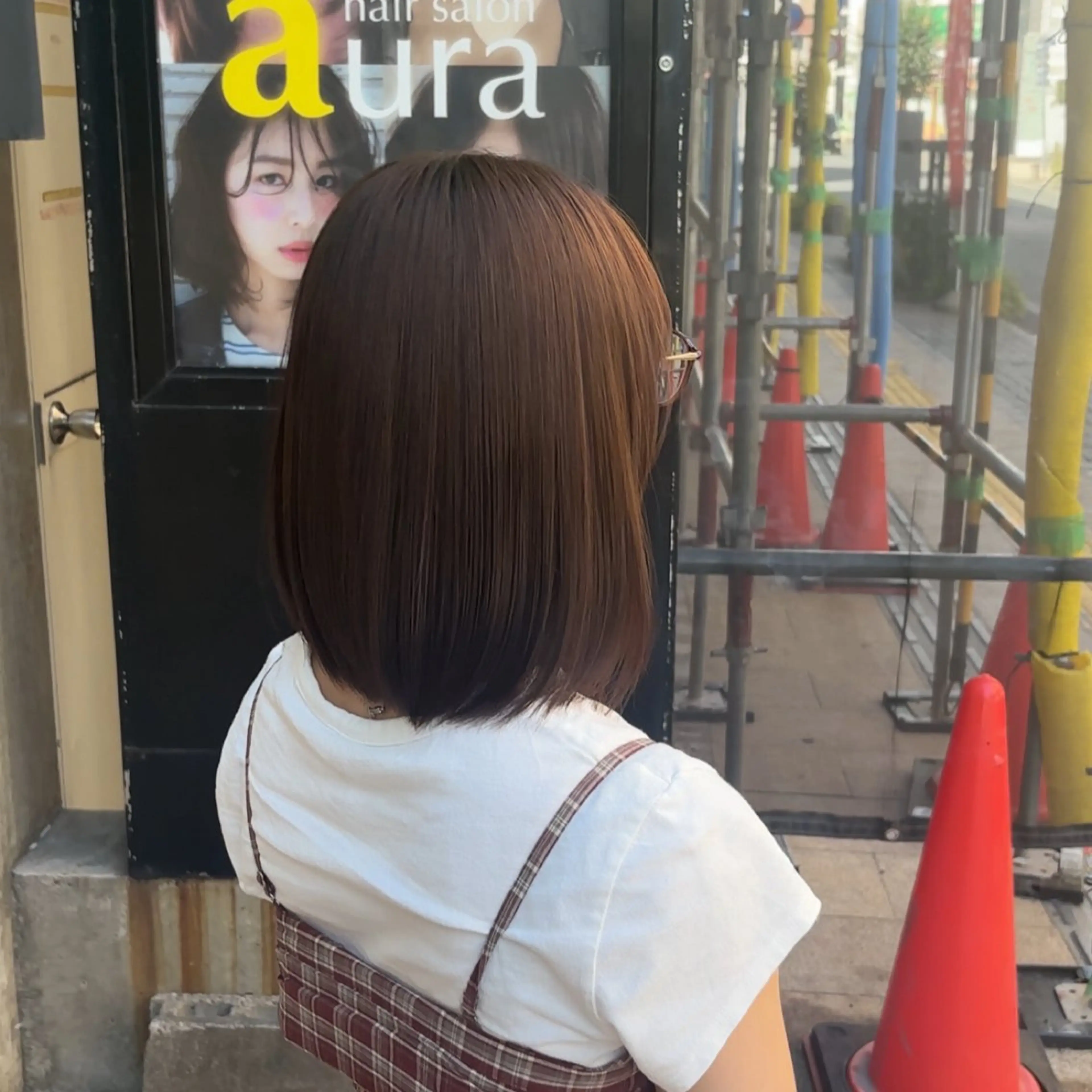 ミディアム カラー ヘアカラー トリートメント ✨ケアブリーチカラー ✨️透明感カラーのヘアスタイル