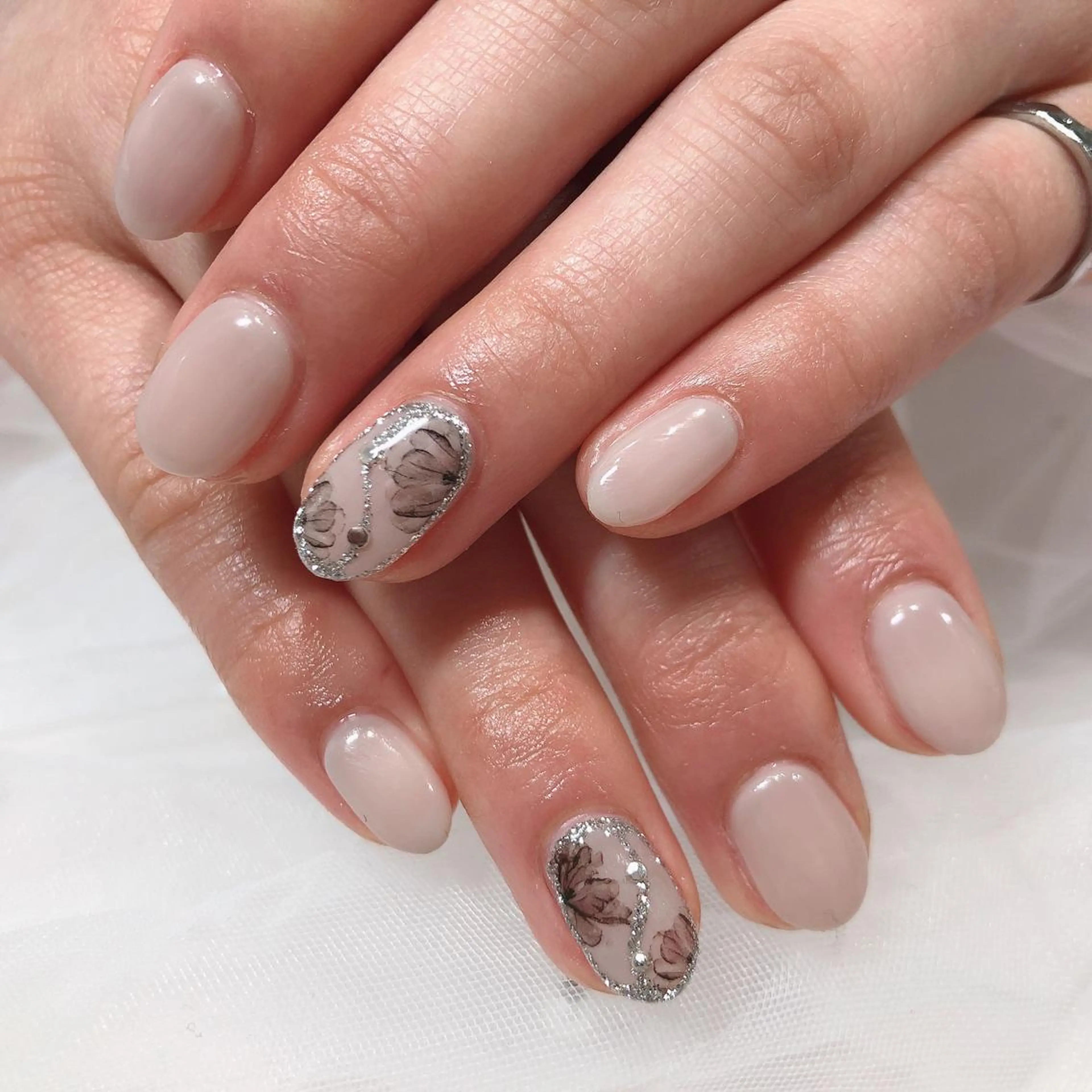 ネイル ✨Serenity ワンホンネイルのネイルデザイン