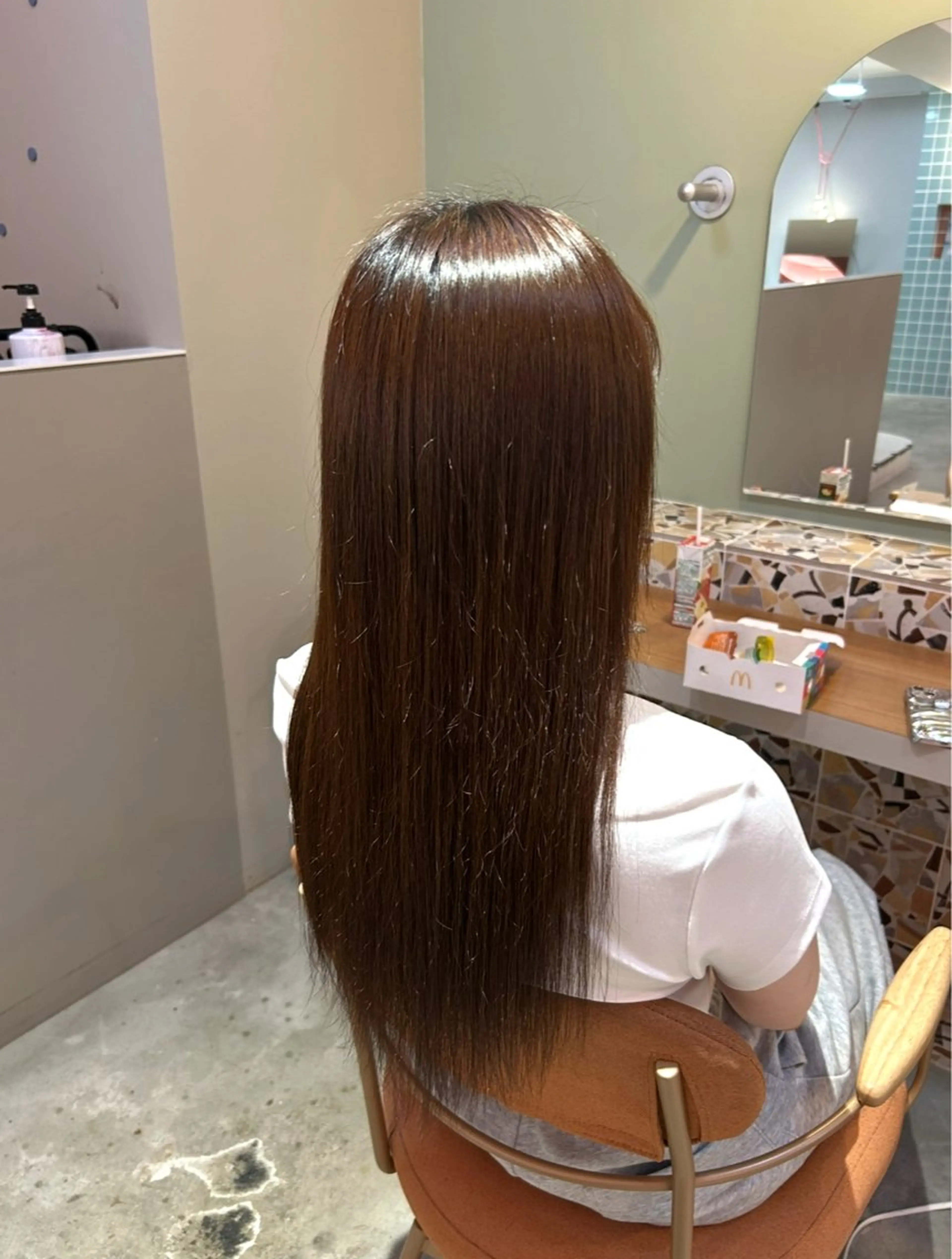 縮毛矯正 長谷川 結奈のヘアスタイル