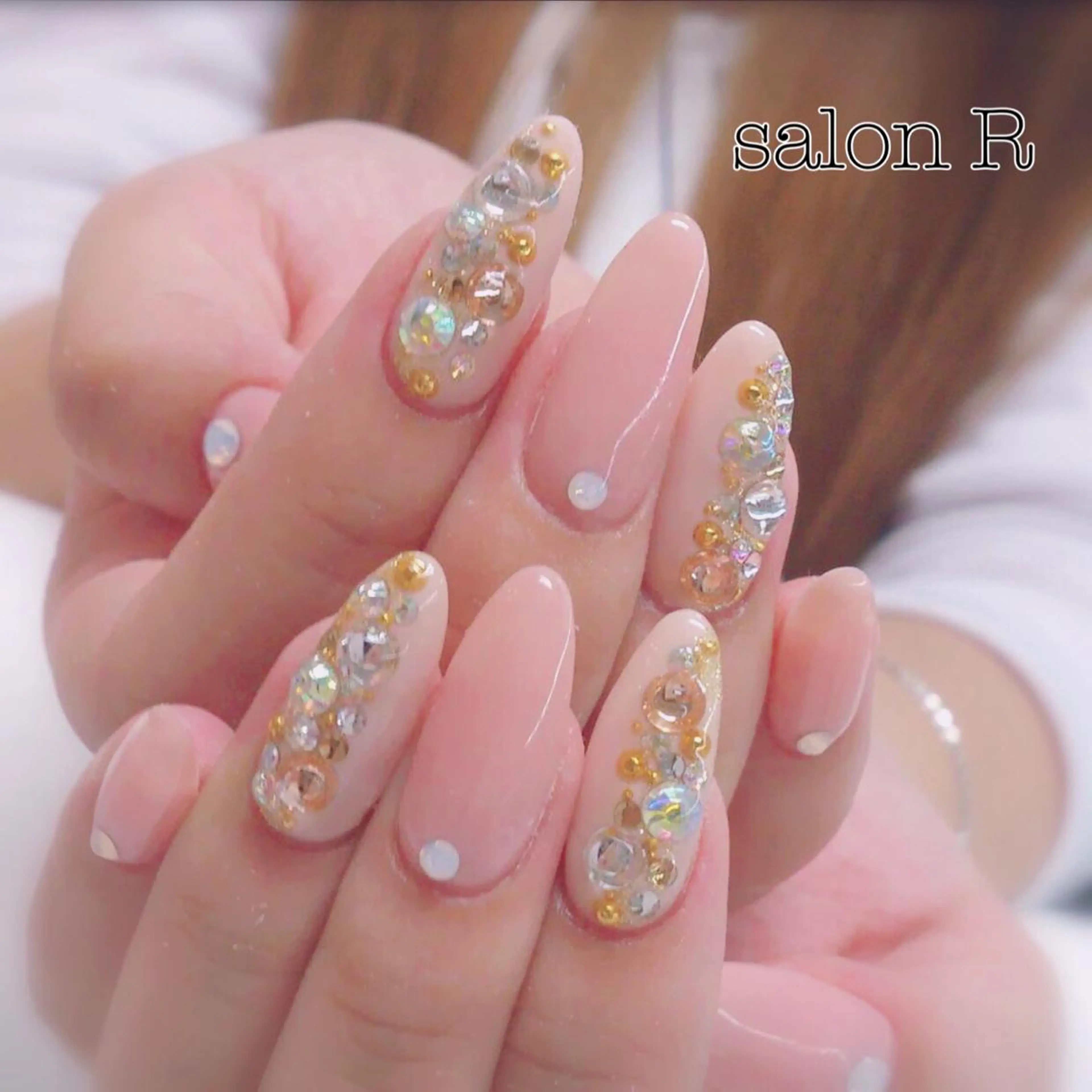 ネイル ピンク ハンドネイル Re Pearl～コーディネートサロン～ 市駅前店所属・NARUMI HYODOのネイルデザイン