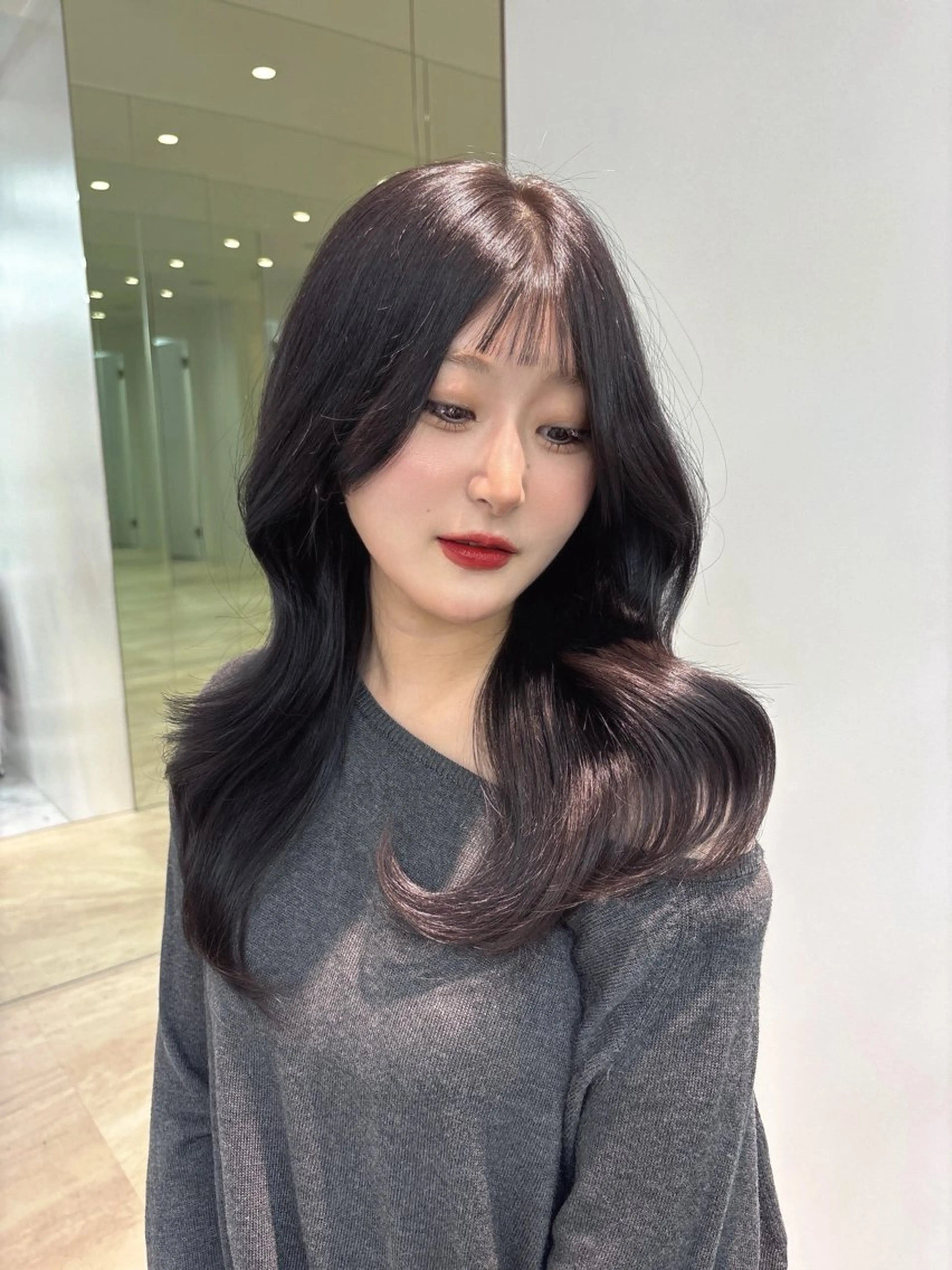 カラー sayaka /西新🛋のヘアスタイル