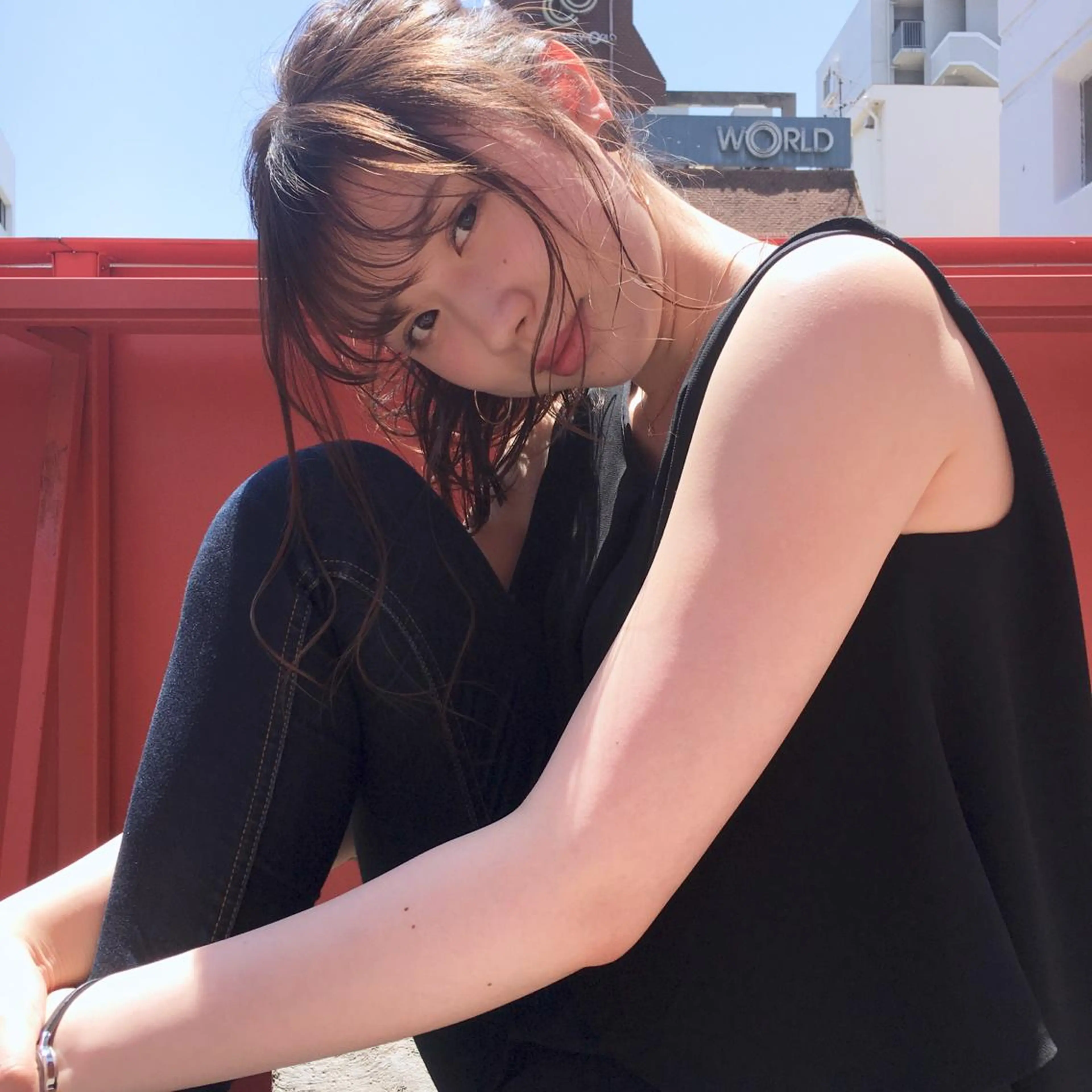 セミロング カラー ヘアアレンジ 上川 美幸のヘアスタイル