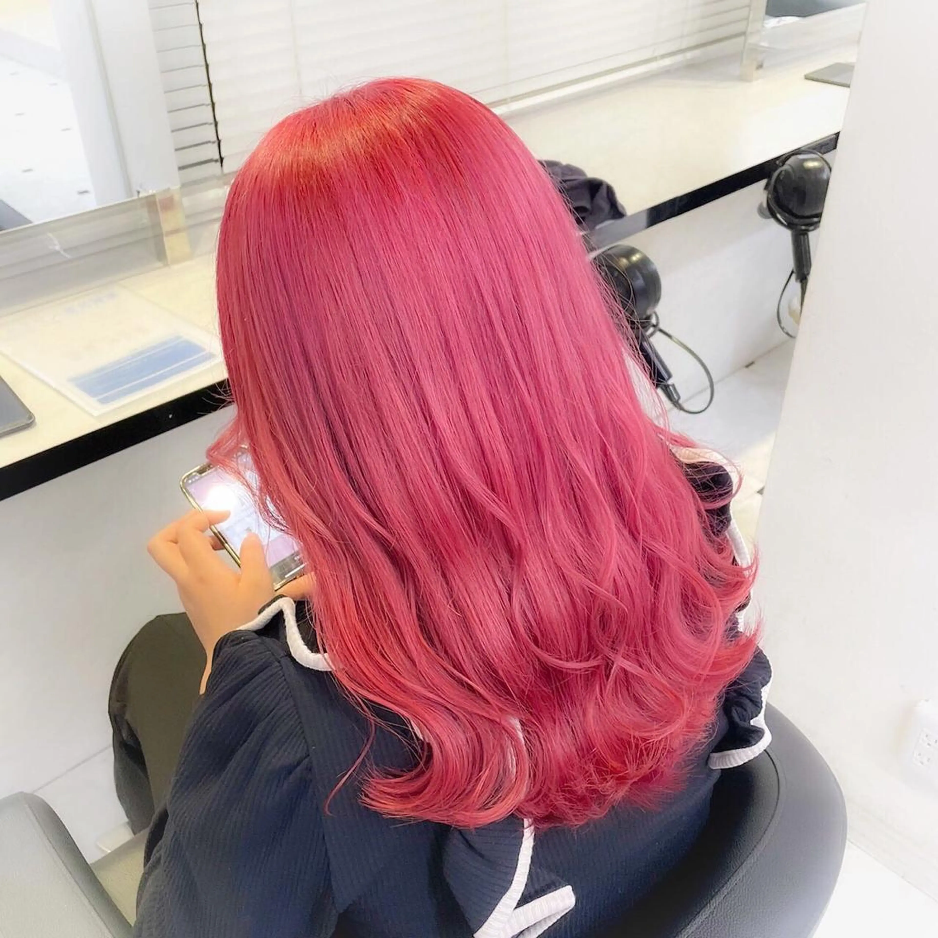 セミロング カラー ブリーチ ケアブリーチ 髪質改善 ヘアカラー トリートメント ヘッドスパ ヘアセット 透明感/艶髪/💖 トレンドスタイル💖のヘアスタイル