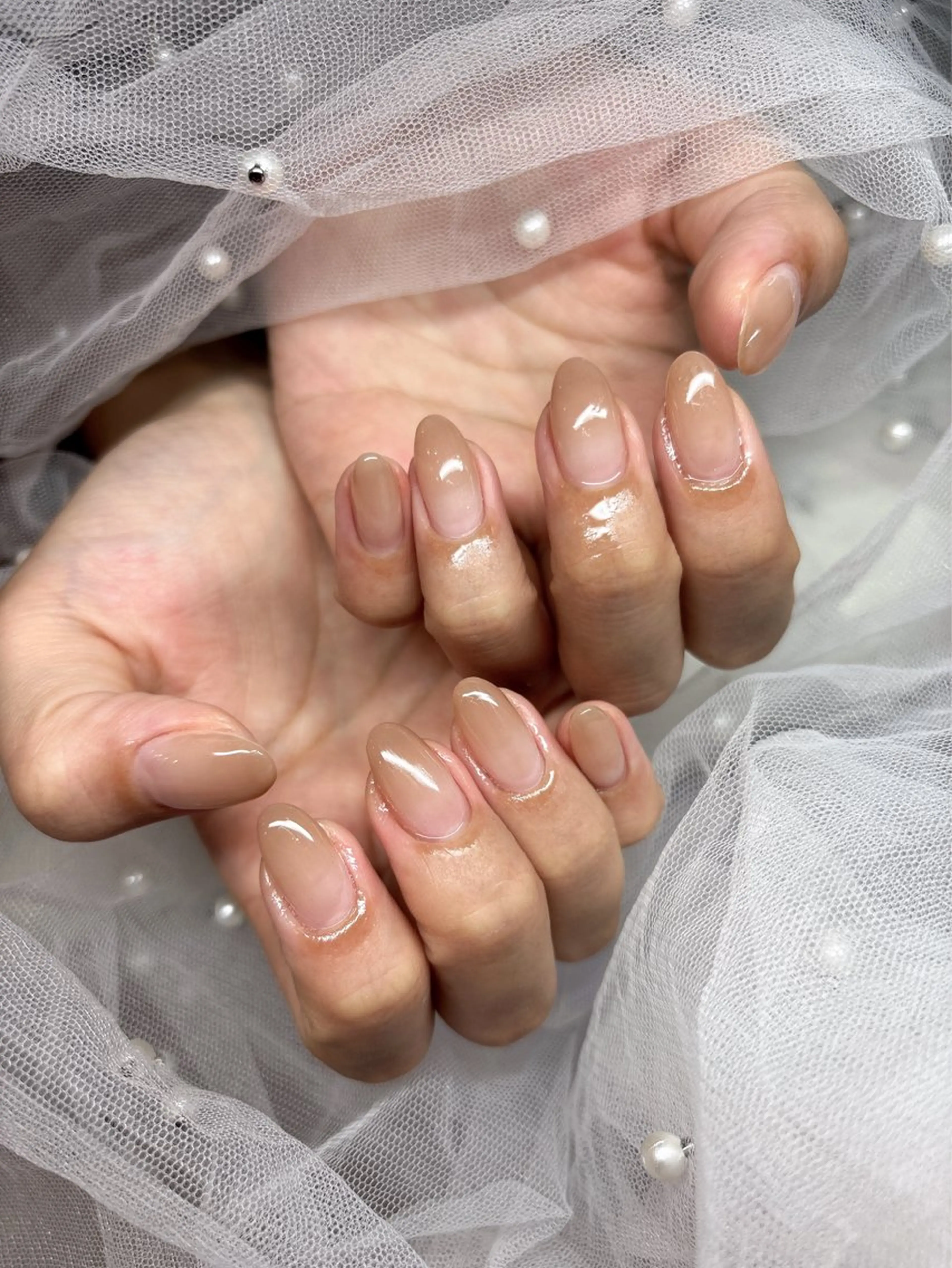 ネイル アートネイル ジェルネイル グラデーション ロングネイル スカルプネイル ハンドネイル happiness nailのネイルデザイン