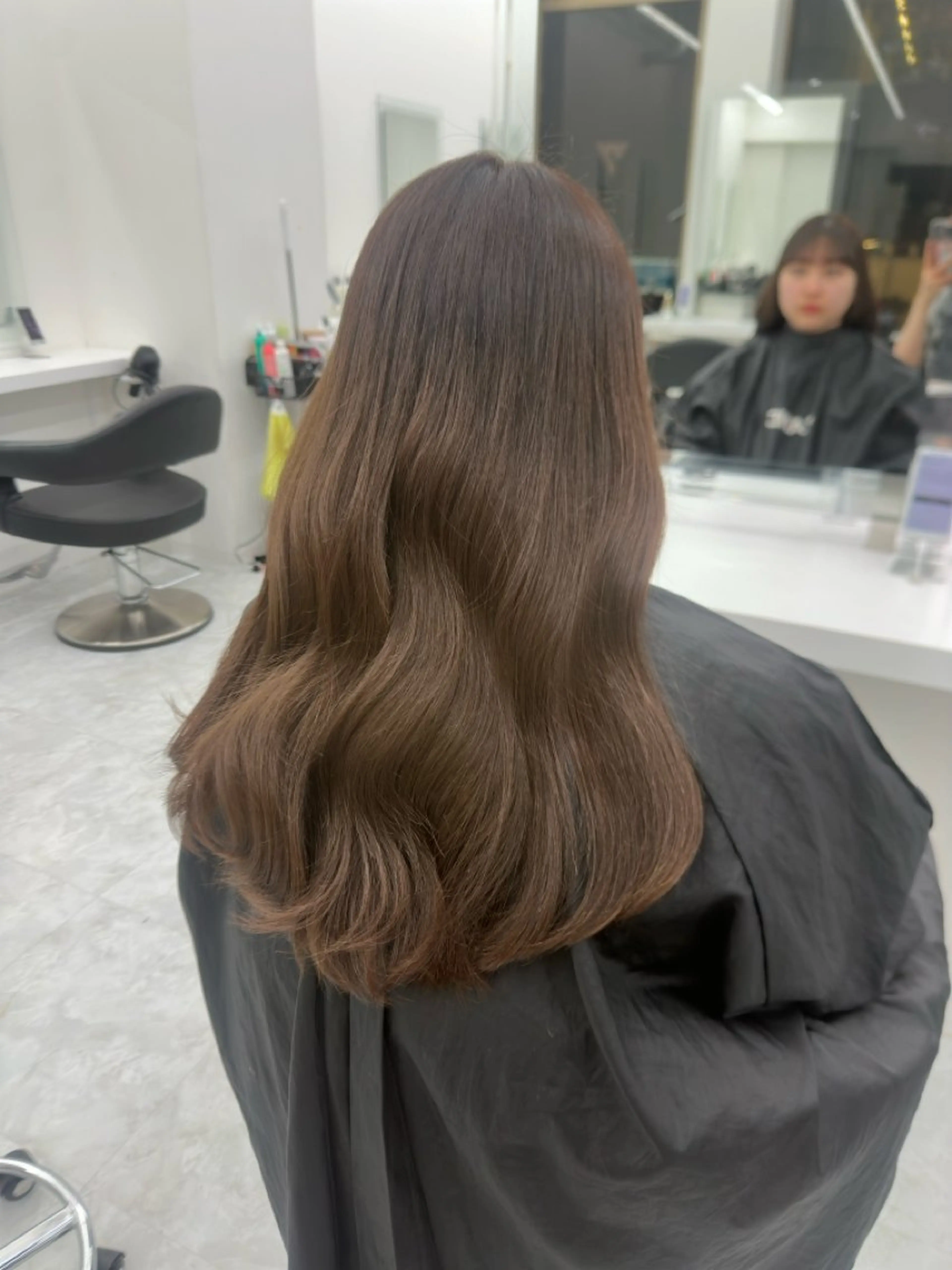 ロング カラー パーマ ヘアアレンジ メンズ キッズ ♥️韓国ヘア レイヤー♥️ゆりのヘアスタイル