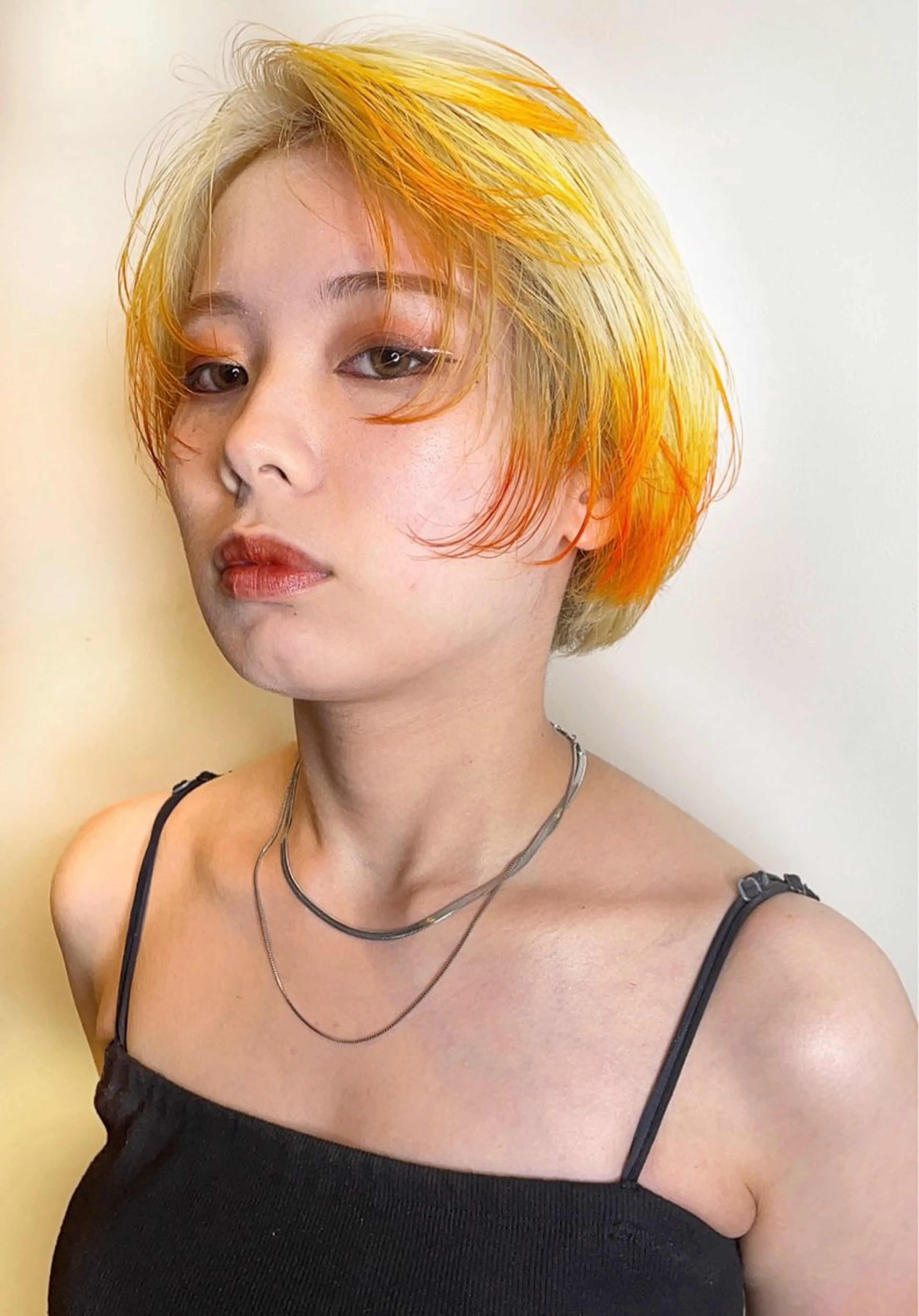 ショート カラー 顔周りカット エマノン梅田茶屋町所属・✨艶髪ショート✨ 木場　裕由毅のヘアスタイル