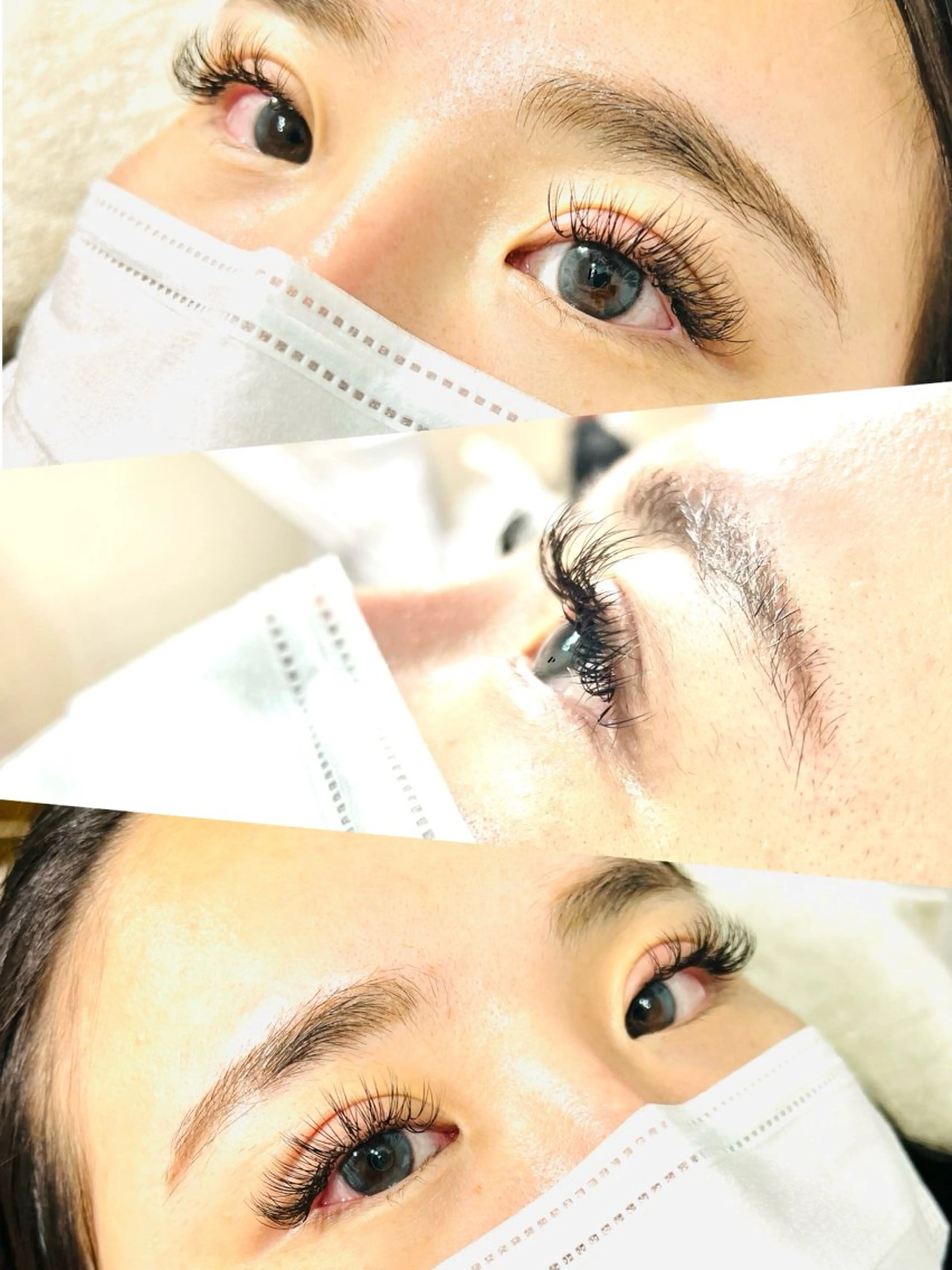 マツエク・マツパ バインドロック Dカール フラットラッシュ 一重×まつ毛パーマ ボリュームラッシュ マツエク eyelash presh yukaのマツエク・マツパデザイン